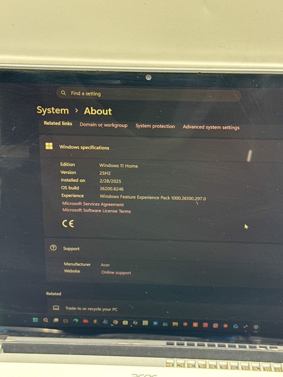 Acer Aspire 3 Spin 14 i3-N305 8GB RAM 256GB SSD 14″ Silver 2-in-1 Laptop