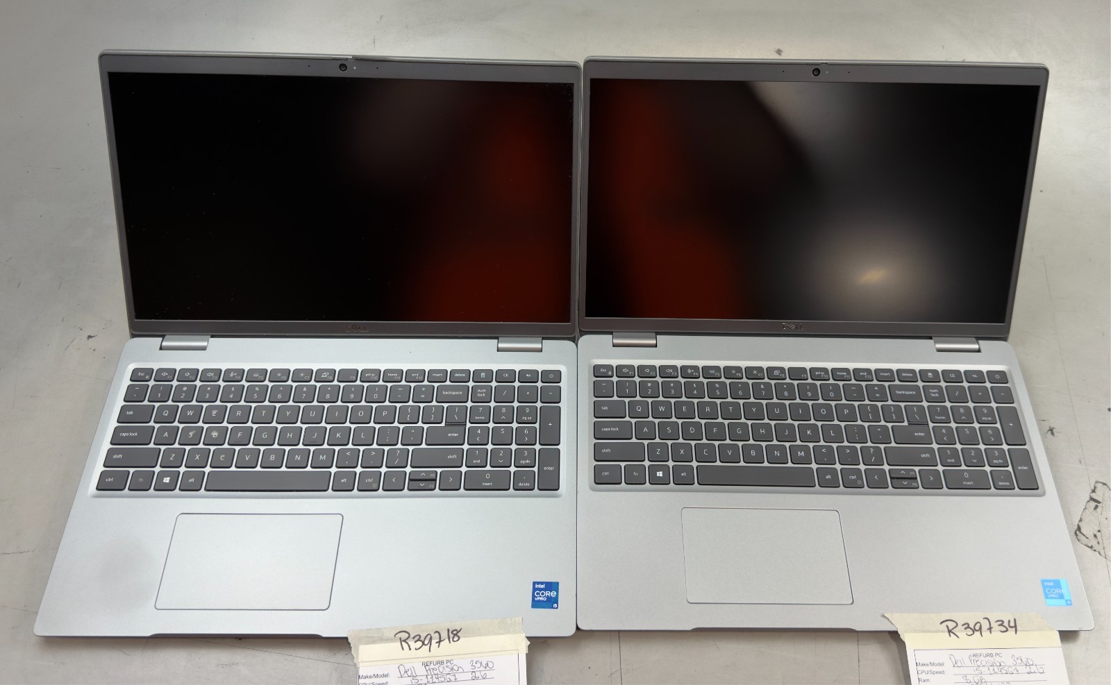(Lot of 3) Dell Precision 3560 i5-1145G7 / 8GB RAM / NO SSD -RL6105