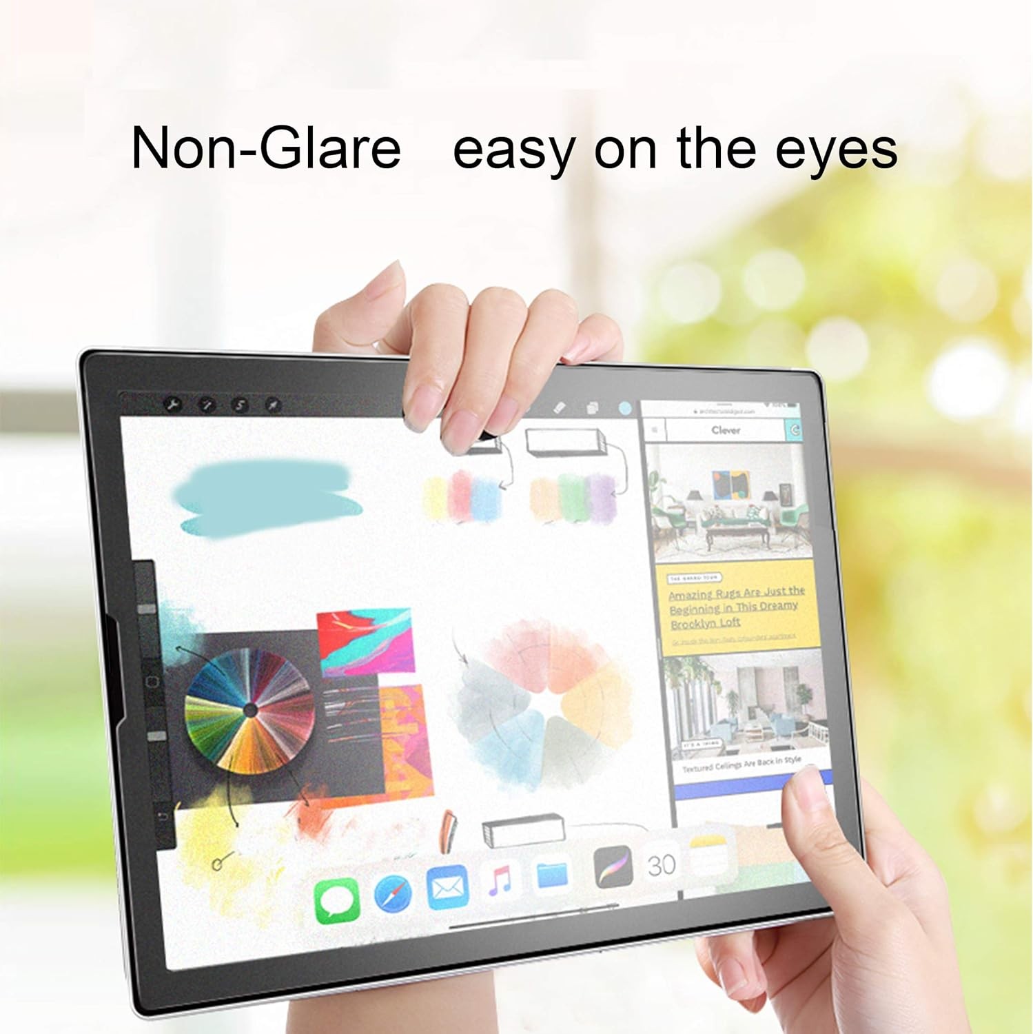 Paper Textured Screen Protector for iPad Pro 12.9 Inch Display [2018-2022] 2Pack