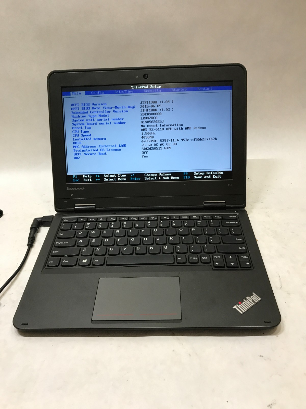 Lenovo ThinkPad Yoga 11e 20ED 11″ AMD E2 NO RAM NO HDD/OS For Parts READ!!! – DW