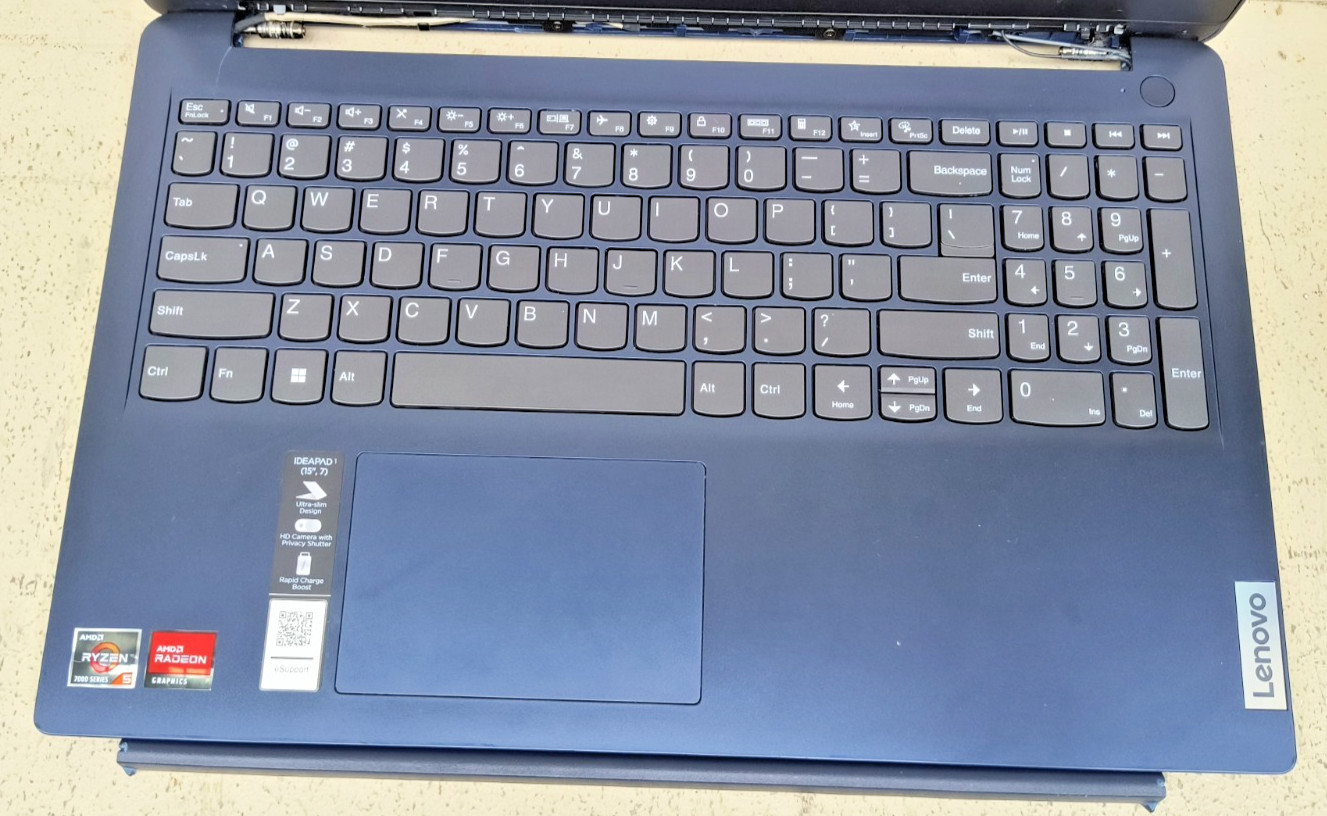 Lenovo Ideapad 1 15AMN7 15.6 Inch Laptop AS IS FOR PARTS No Charger Untested