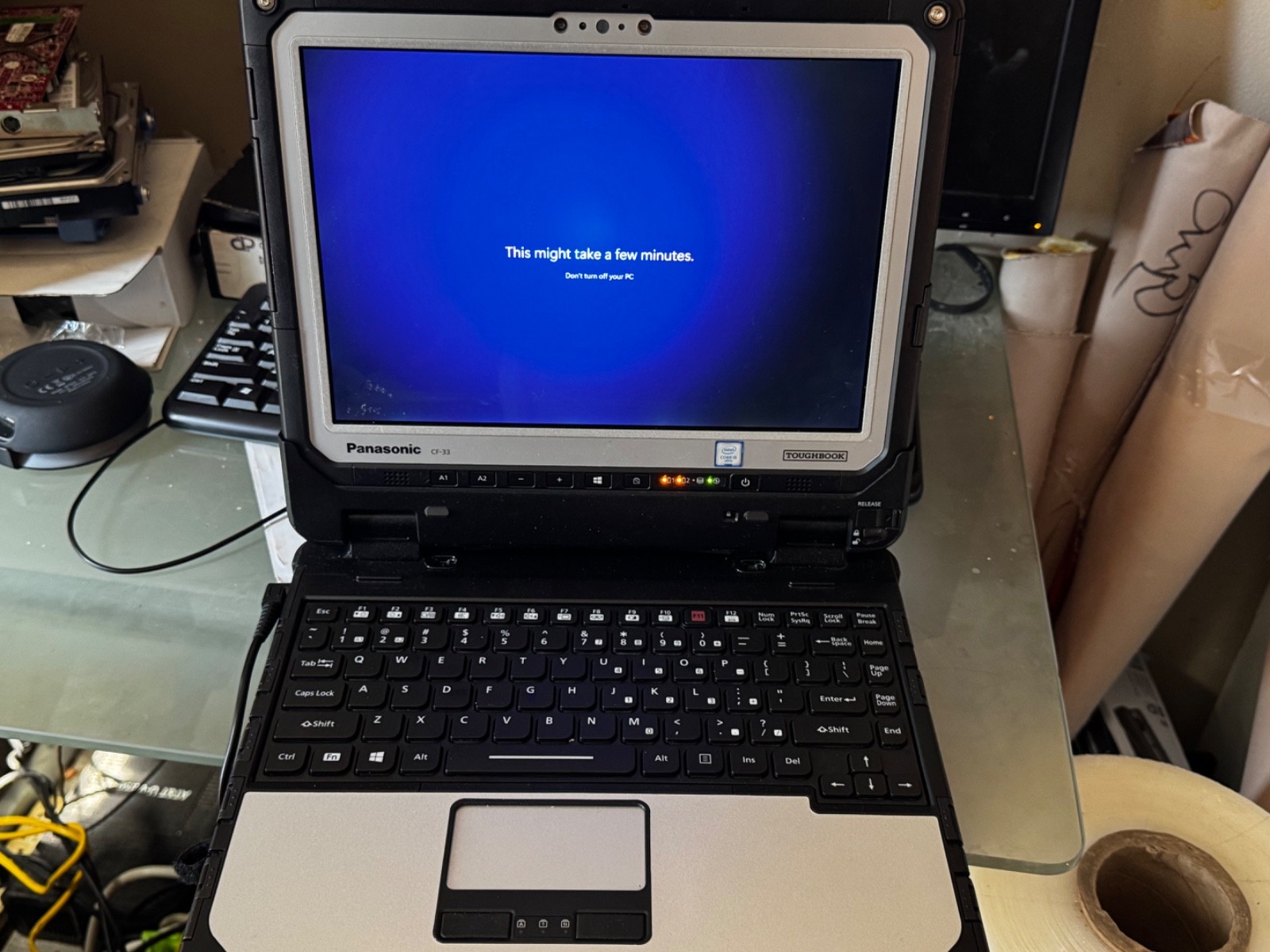 PANASONIC TOUGHBOOK CF-33 12″ i5-7300U@2.60GHz 8GB RAM 512GB Bios Psswd Is Lockd