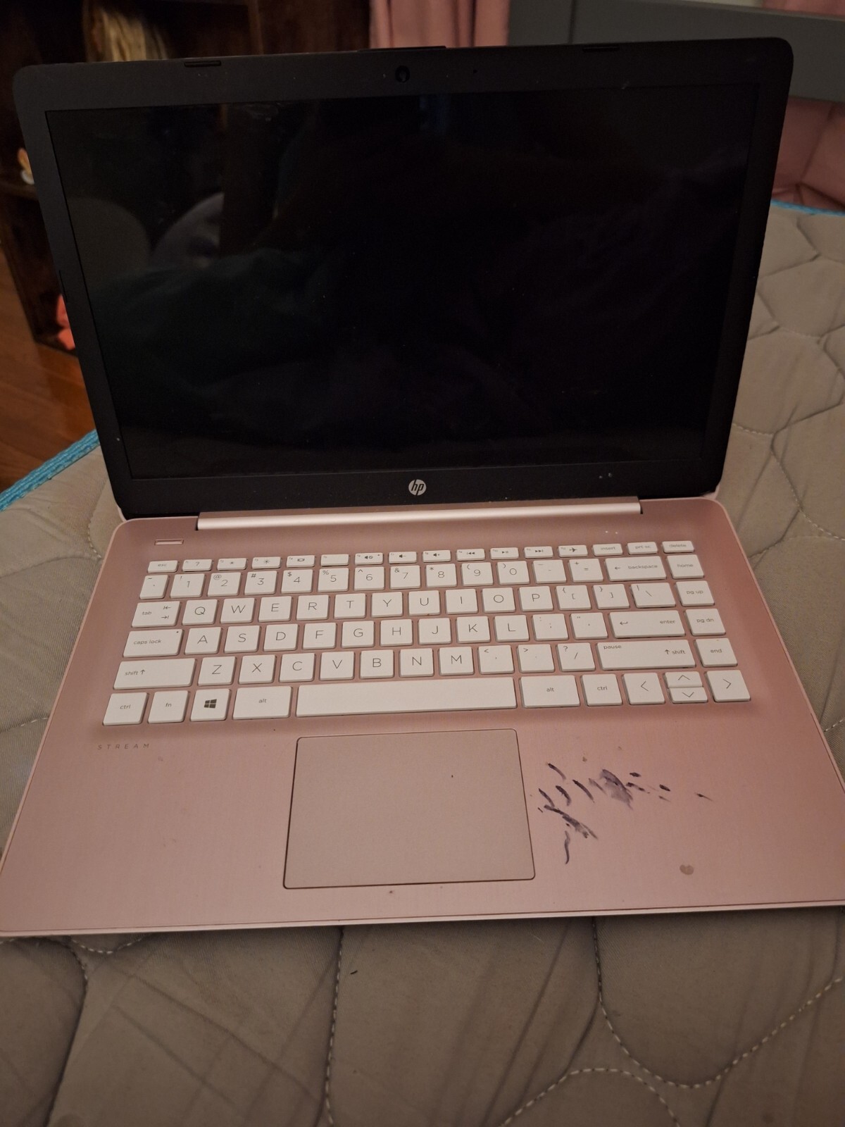 Hp pink laptop. 4 months old looks brand new. With case and charger.