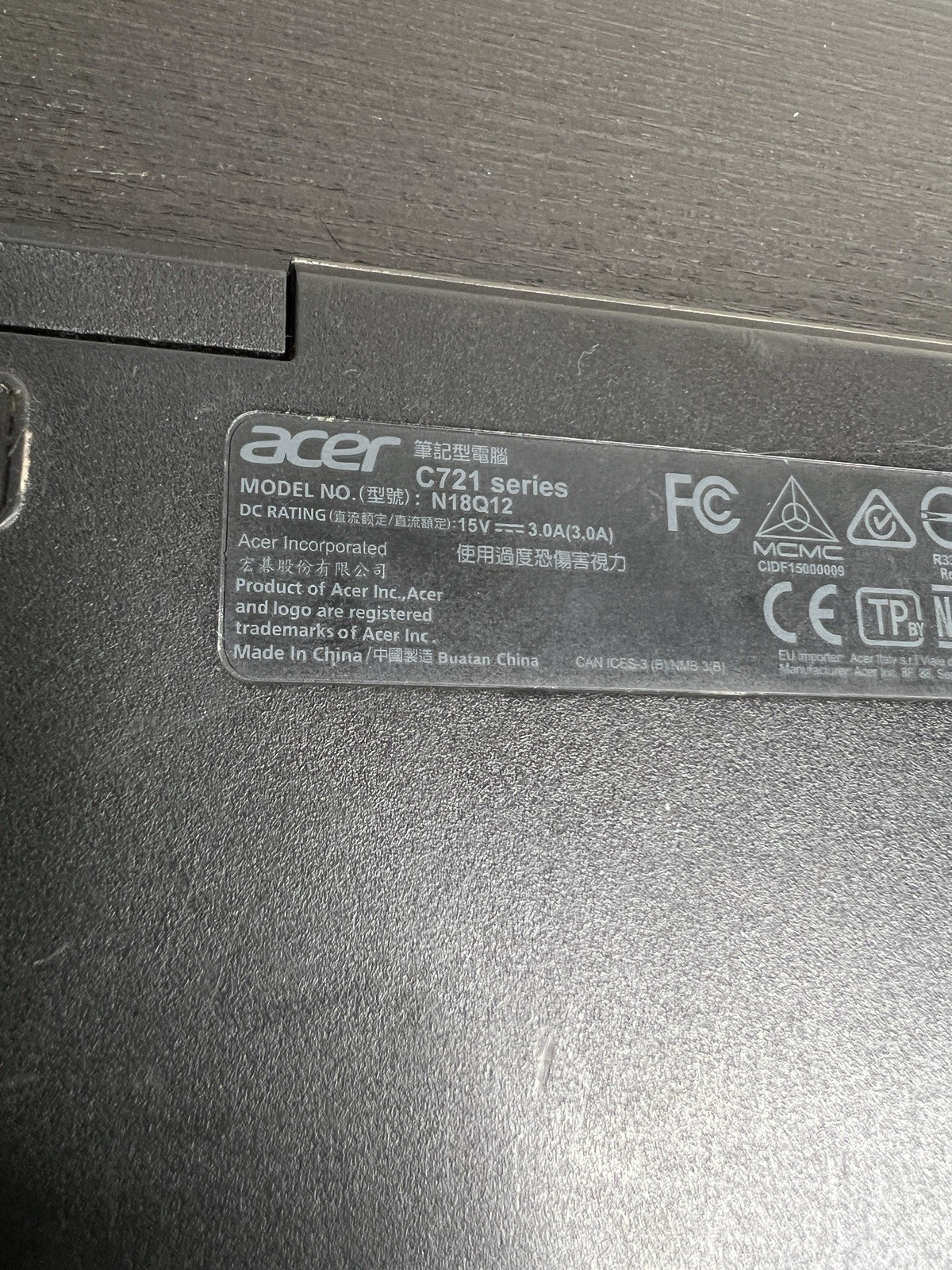 Acer Chromebook 311 C721-48BR 11.6″ AMD A6-9220C 1.80GHz/4GB/32GB SSD **READ**