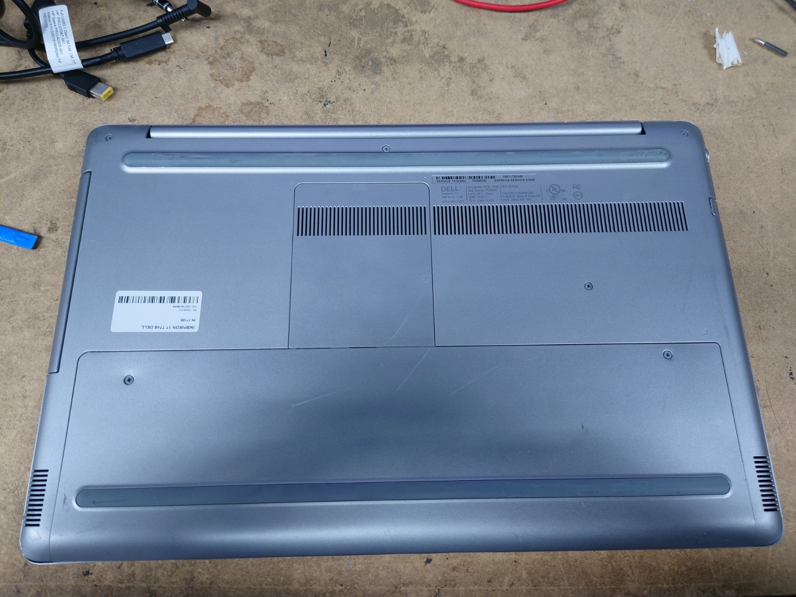 Dell inspiron 17-7746 17.3″ i7-5500U 16GB RAM No Battery/OS/SSD