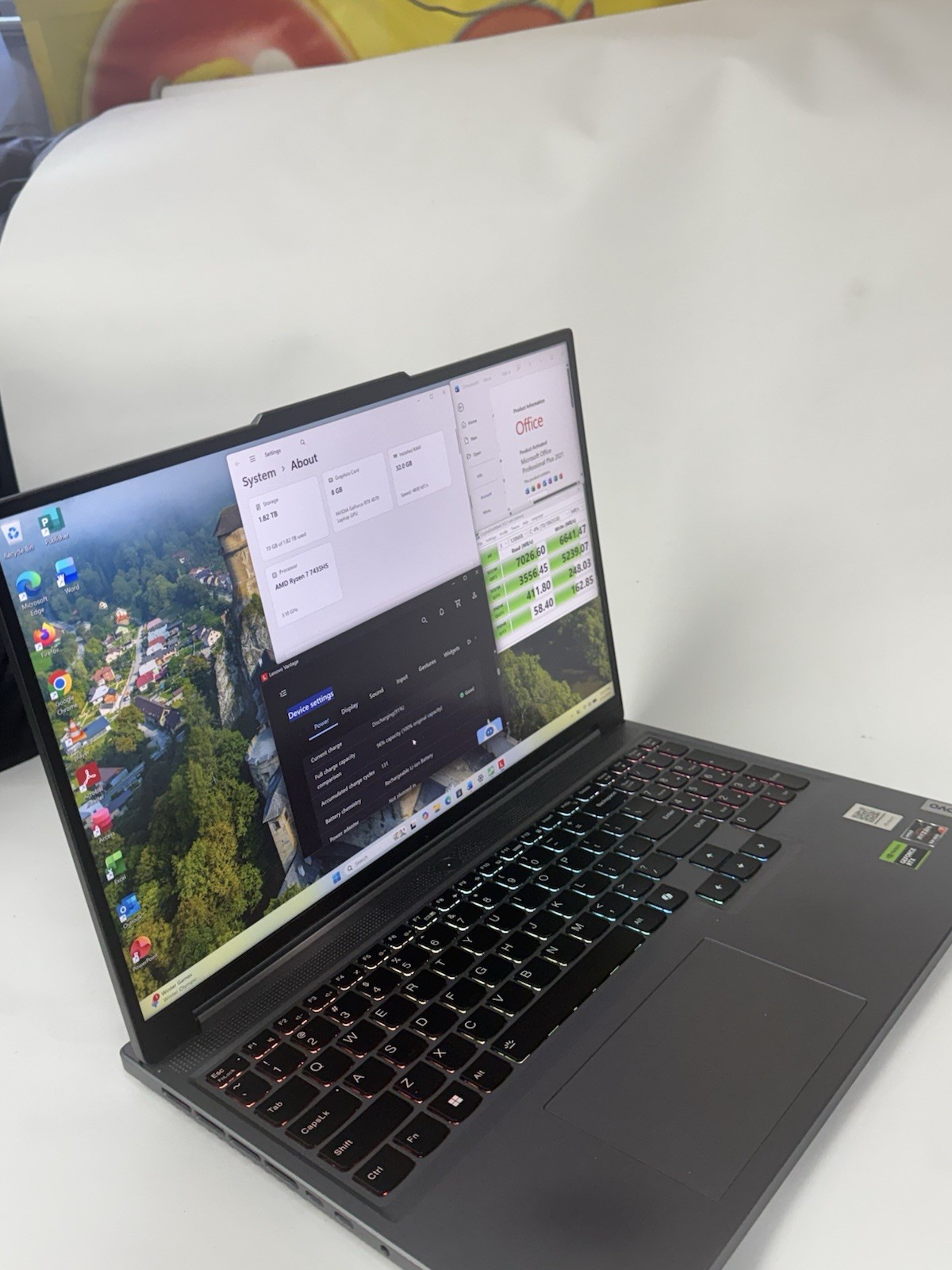 Lenovo Legion Slim 5 16ARP9 R7 7435HS RTX 4070 32GB DDR5 2TB SSD W/Office 2021