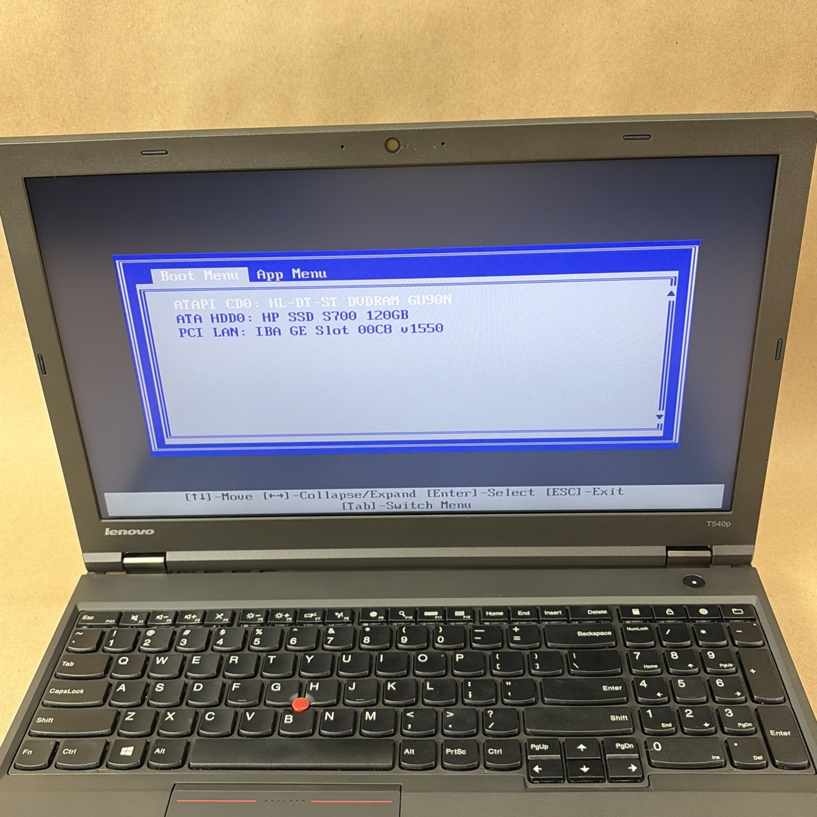 Lenovo ThinkPad T540p i5-4300M 8GB RAM Boots BIOS No OS No Charger