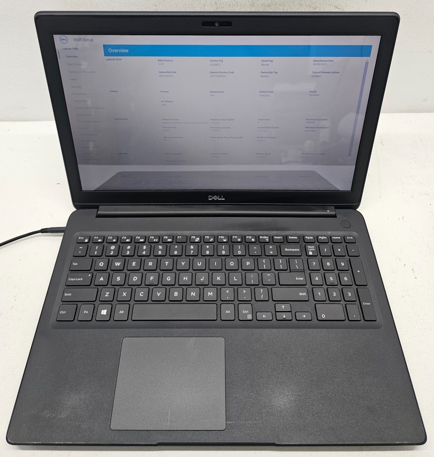Dell Latitude 3500 15.6″ Laptop Intel Core i5-8265U 8GB Ram NO HD/OS (FL)