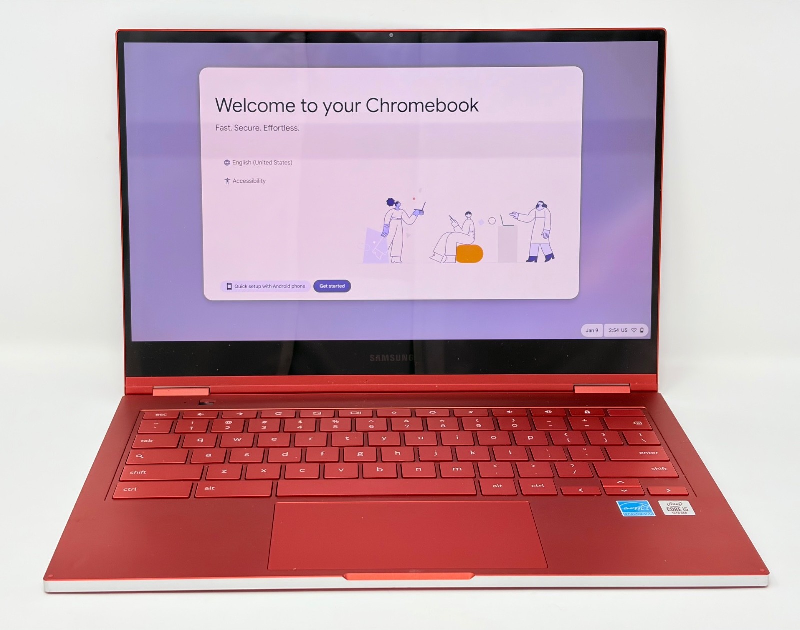 Samsung Galaxy Chromebook 13.3″ 4K AMOLED i5-10210U 8GB 256GB 2-in-1 Fiesta Red
