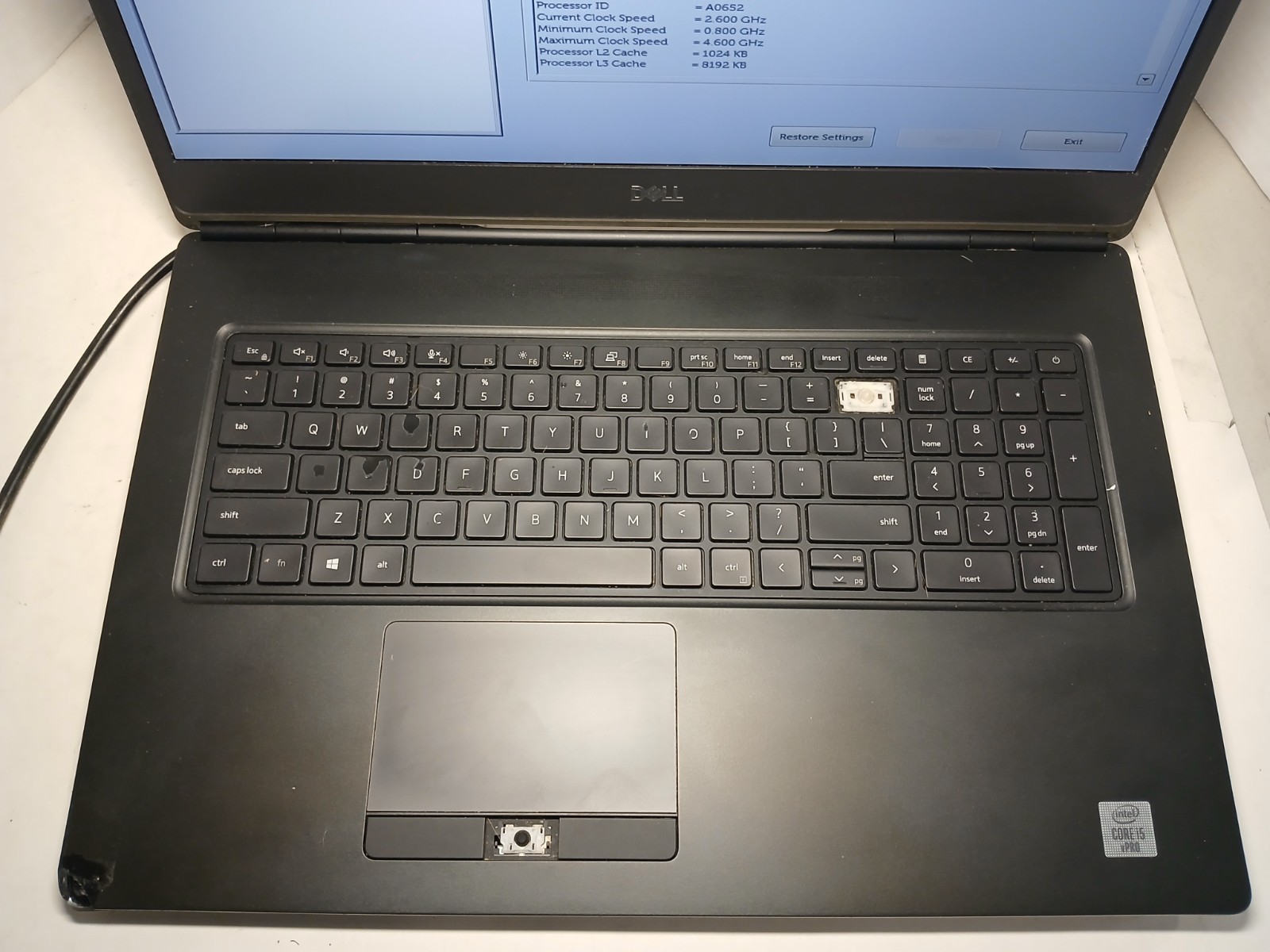 Dell Precision 7750 15.6″ Laptop i5-10400H 8GB No SSD/OS/BATTERY! *READ* #97