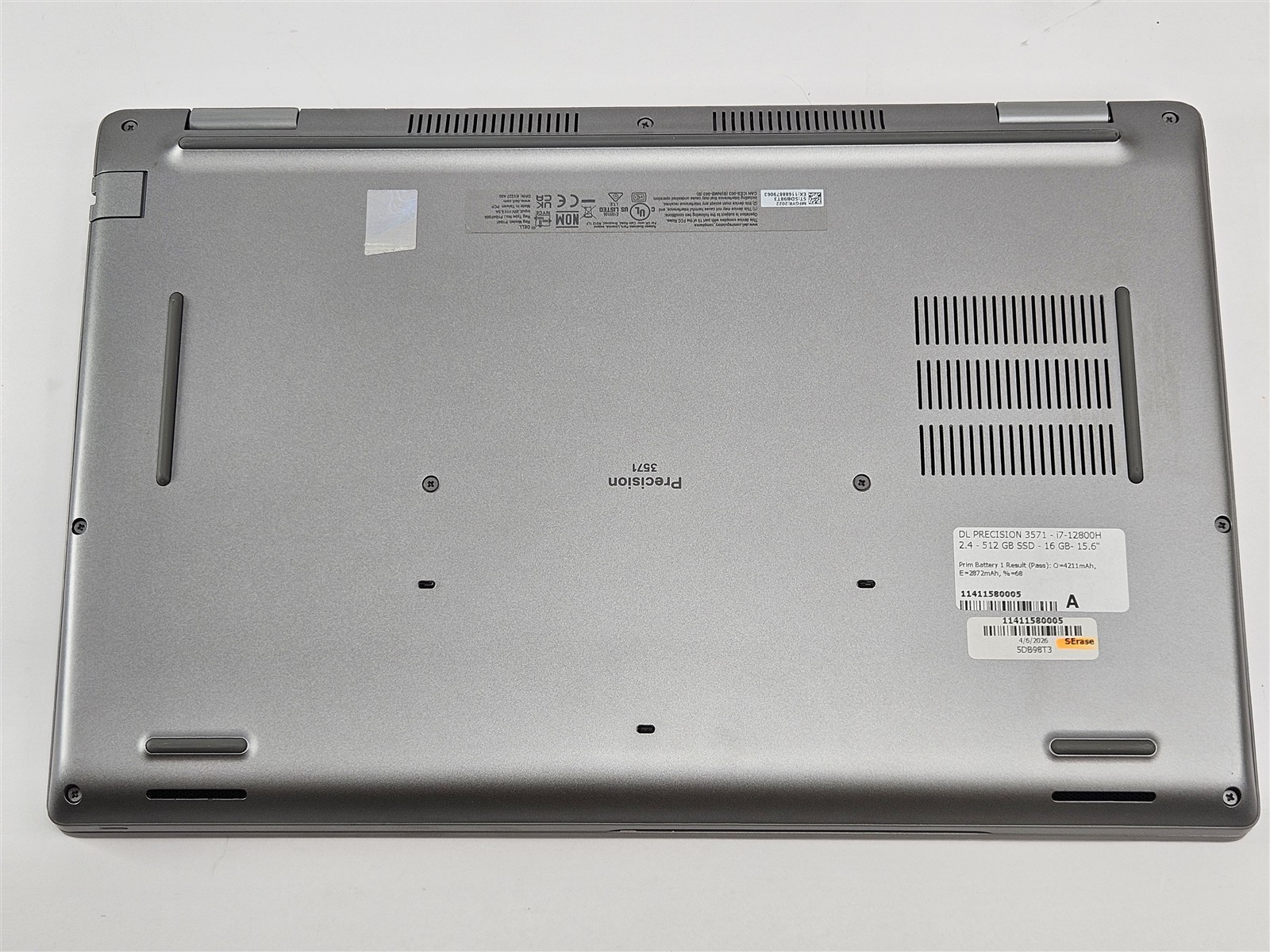 Dell Precision 3571 i7-12800H 16GB RAM 512GB SSD 15.6″ P104F