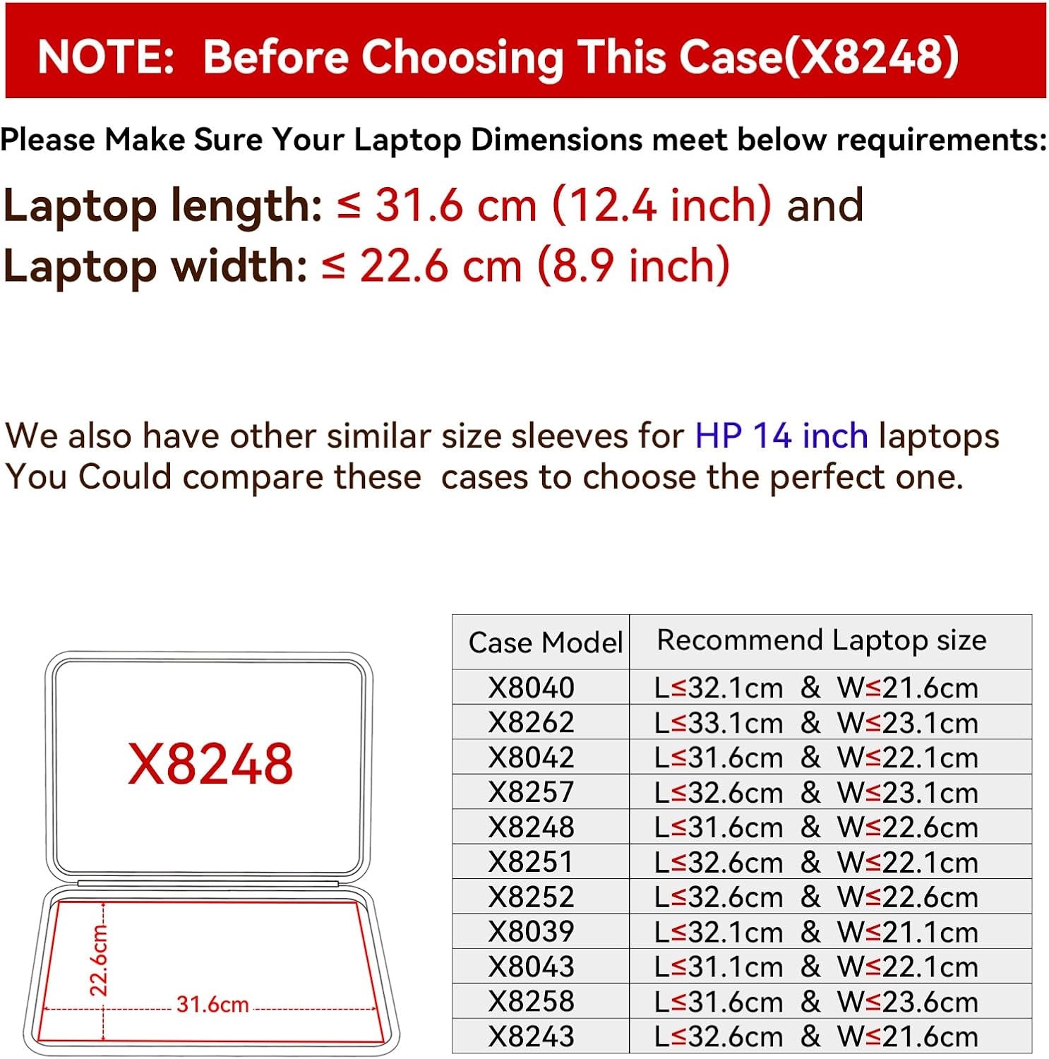 Protective Hard EVA Sleeve for 14 inch HP EliteBook 840/845 G11 Laptop Case