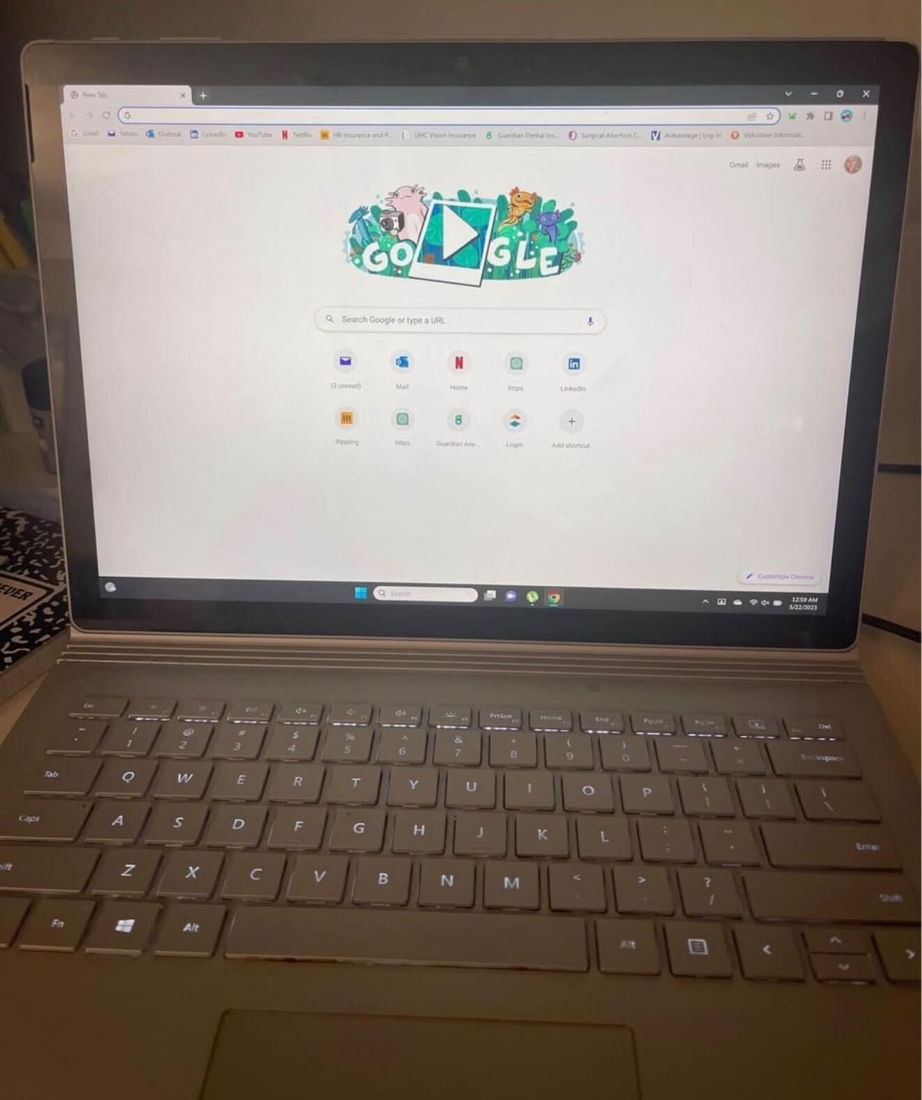 Microsoft Surface Book 2 Intel Core i5-8350U 1.70GHz 8GB RAM Used