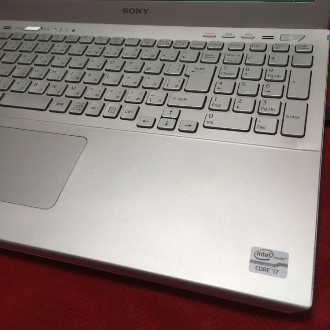 vaio i7 3632QM SSD 240GB 8GB Blu-ray Windows10 s15 silver geforce 640 USB 3.0×2