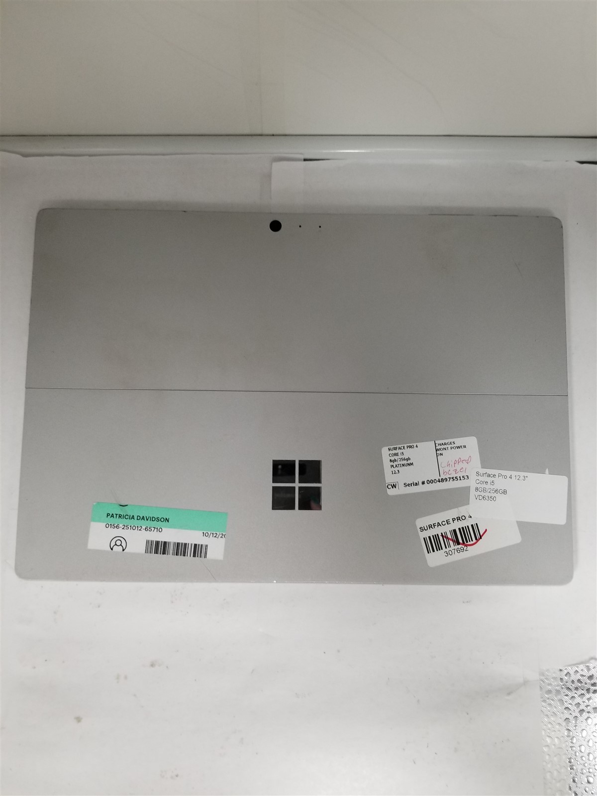 Microsoft Surface Pro 4 Core i5 12.3″ 8GB/256GB Silver See Details VD6350
