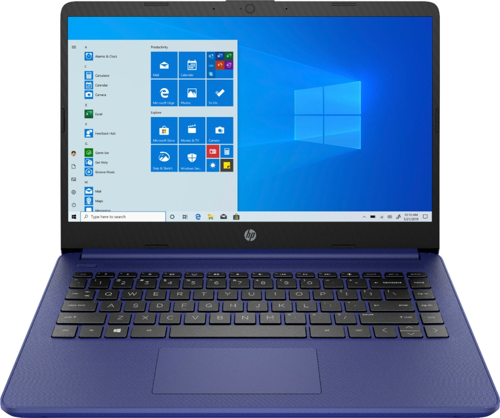 Newest HP 14” HD Laptop, Intel 4-Core CPU, 8GB RAM 128GB (64+64), Win11, Blue
