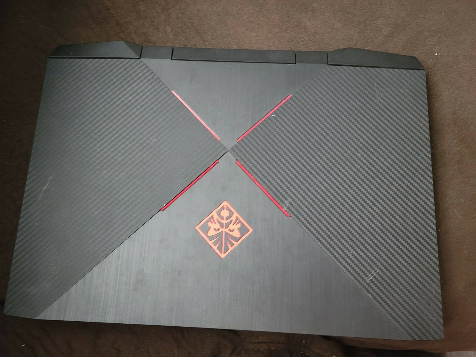 hp omen gaming laptop i7 black and red used but good condition runs smooth 