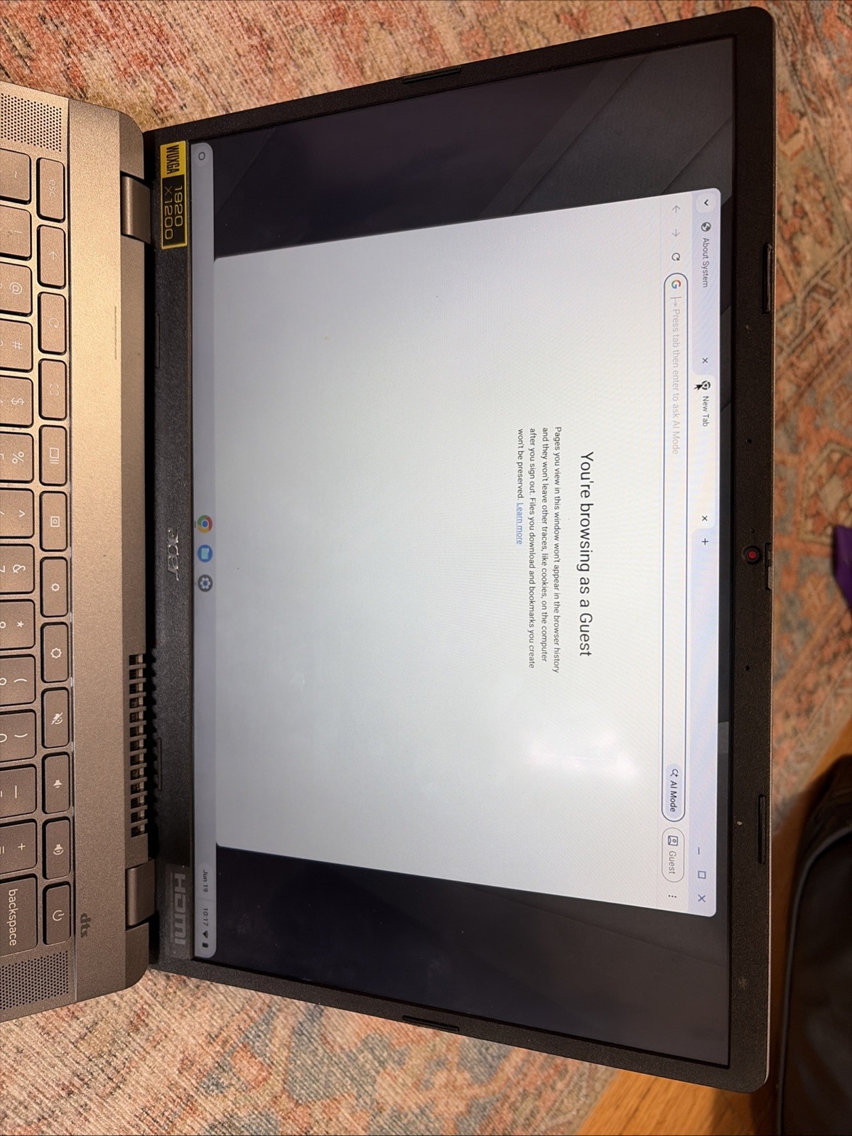 Acer Chromebook Plus 514 CB514-3HT-R8C2 Ryzen 3 7320C 8GB RAM 256GB SSD Touchscr