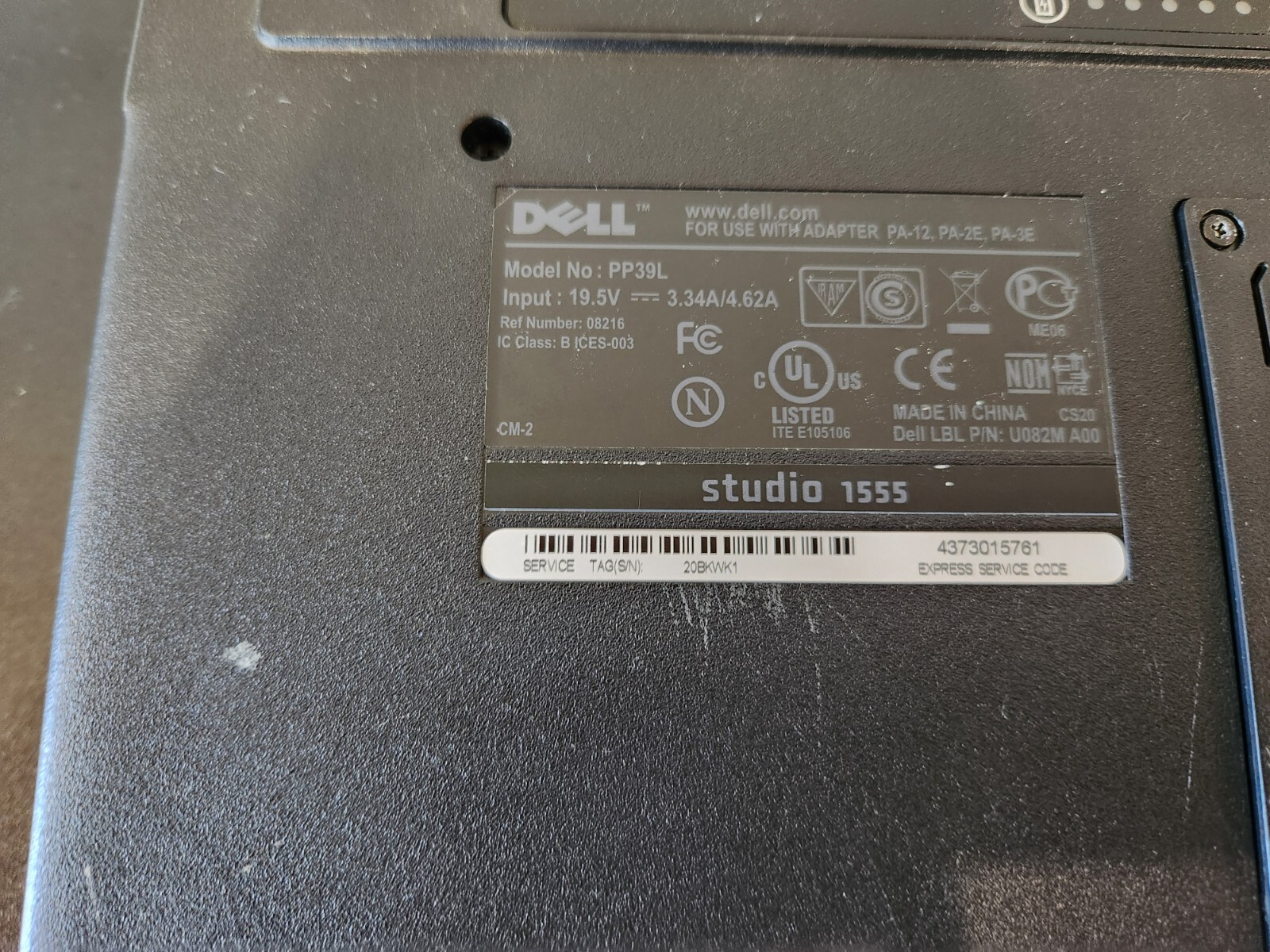 Lot of 3 Dell Laptops Studio and Inspiron Win 10 Pro READ Description
