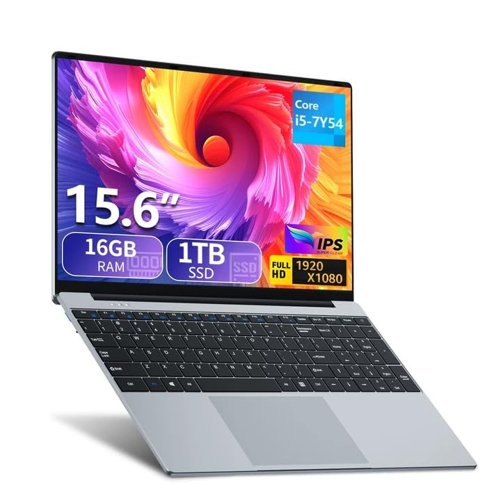 Laptop Computer 2026,15.6 inch Laptop Core i5-7Y54 Processor, Win 11 Pro