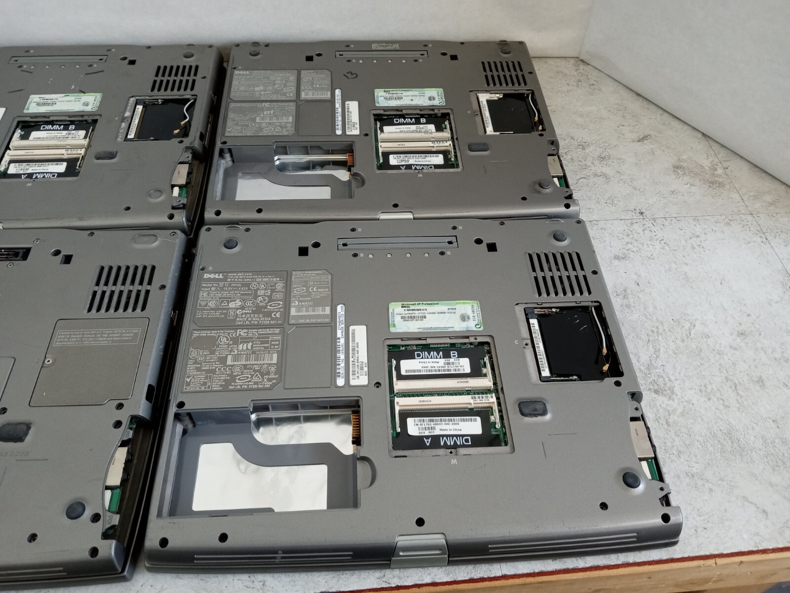Lot of 4 – Dell Latitude D505 / D510 15″ Laptops – PARTS / REPAIR – READ -RR