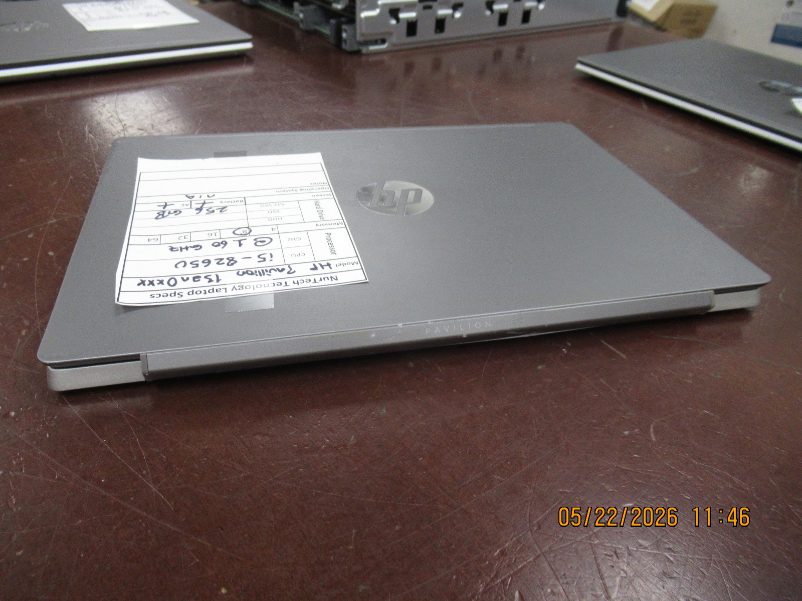HP Pavilion 13an0xxx 13.3″ i5 8265U 1.60GHZ 8GB 256GB M2SSD Laptop w/AC NO OS##