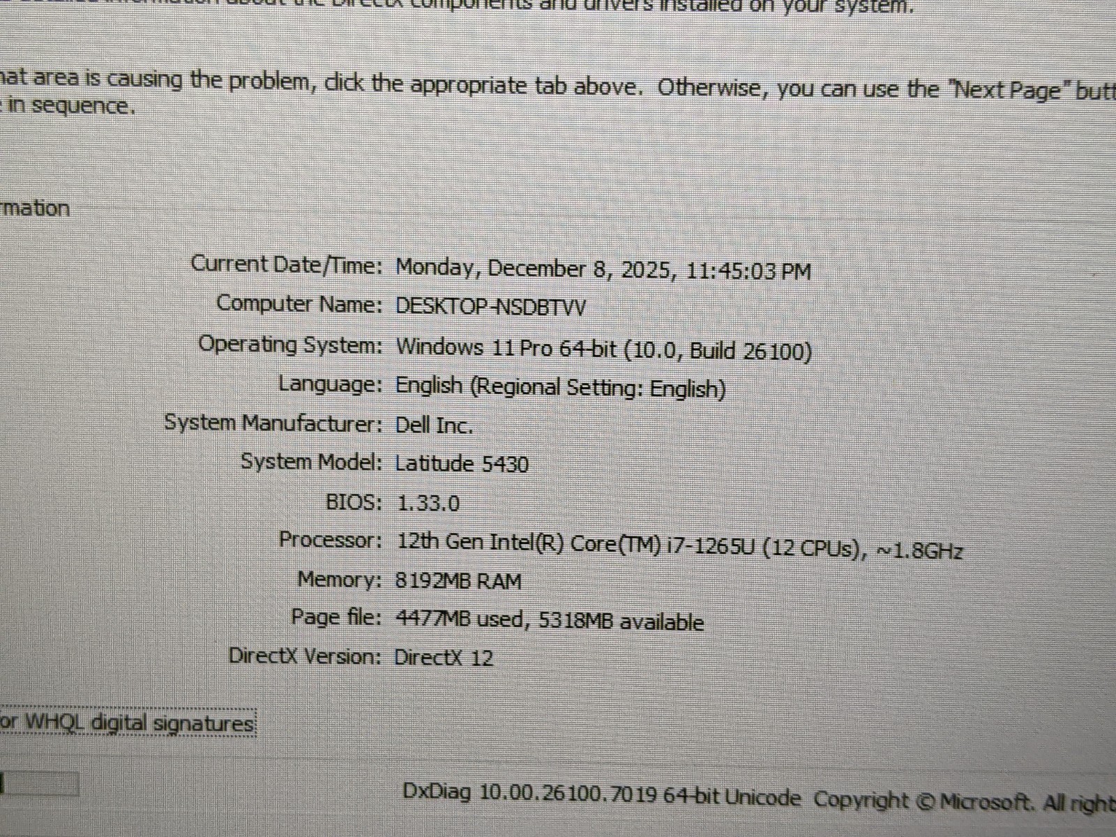 Dell Latitude 5430 14″ FHD i7-1265U 1.8GHz 8GB 512GB SSD Win11Pro +Power Adapter