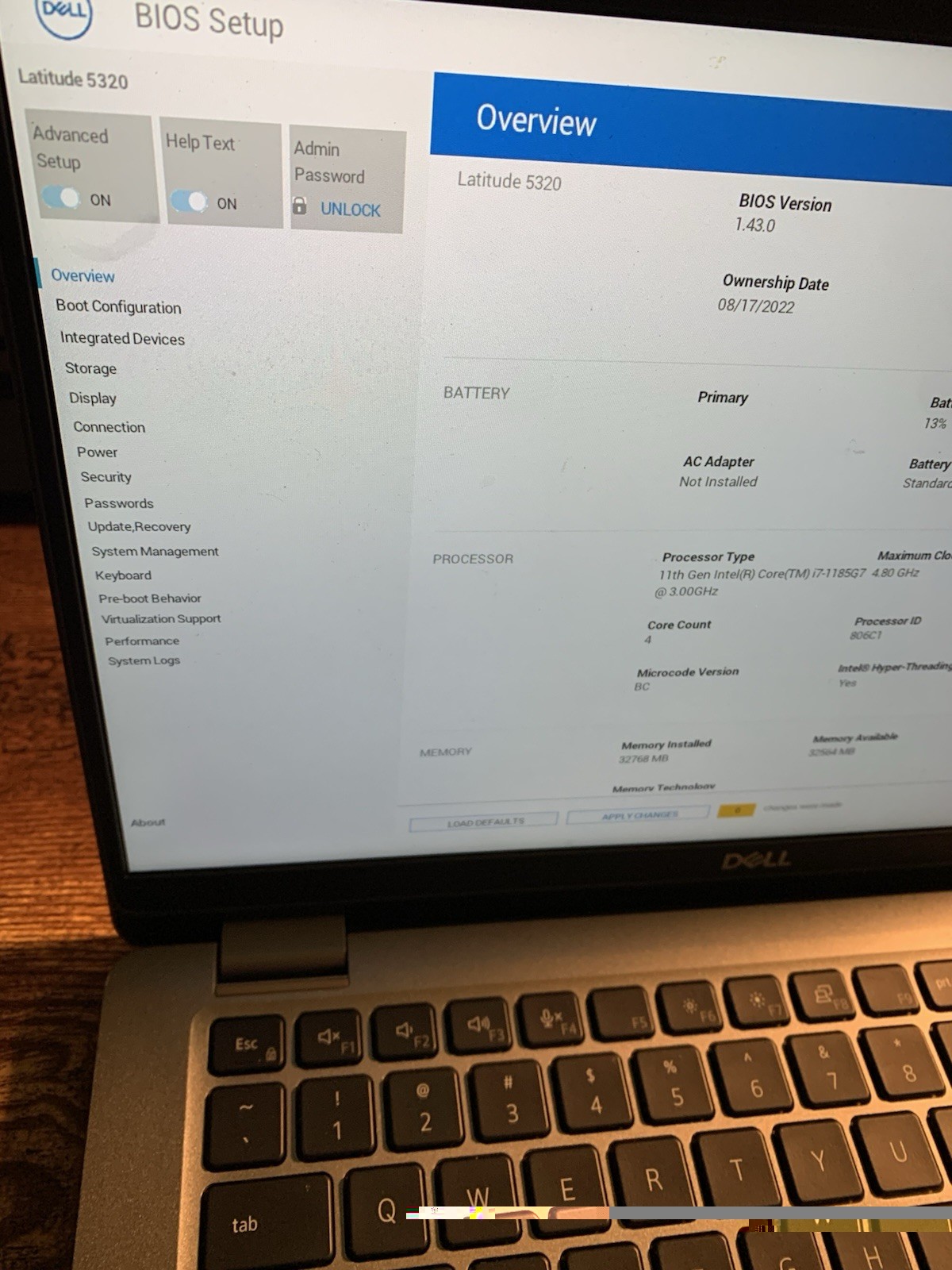 Lot Of 10 Dell Latitude 5320 i7-1185G7 32GB RAM (No Charger Included) No Ssd
