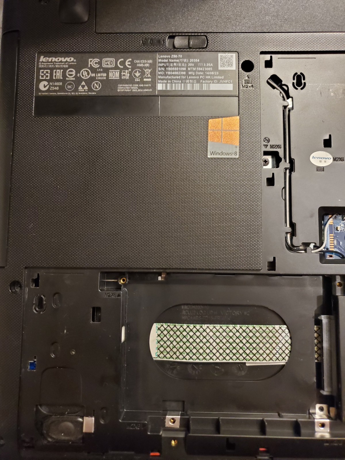FOR PARTS REPAIR Lenovo IdeaPad Z50-70 intel i7 16GB RAM Nvidia GeForce laptop