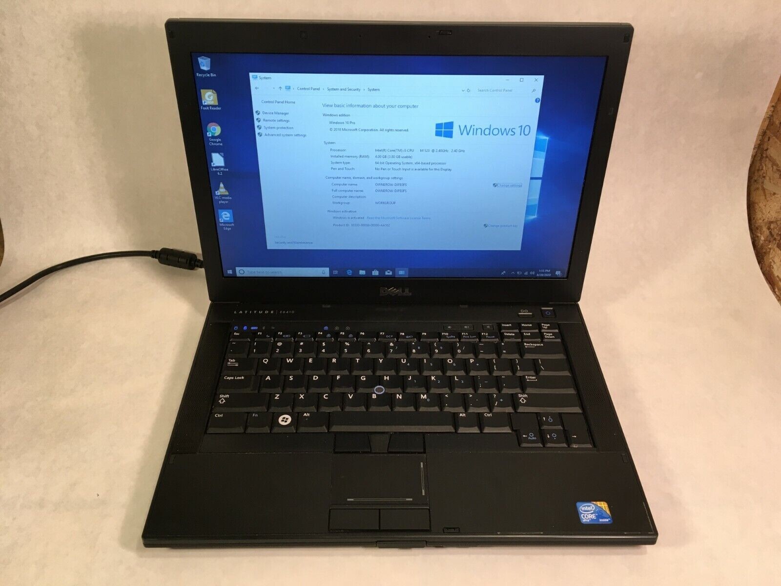 Dell Latitude E5410 14″ Laptop i3 2.4GHz 4GB RAM 320GB HDD Windows xp