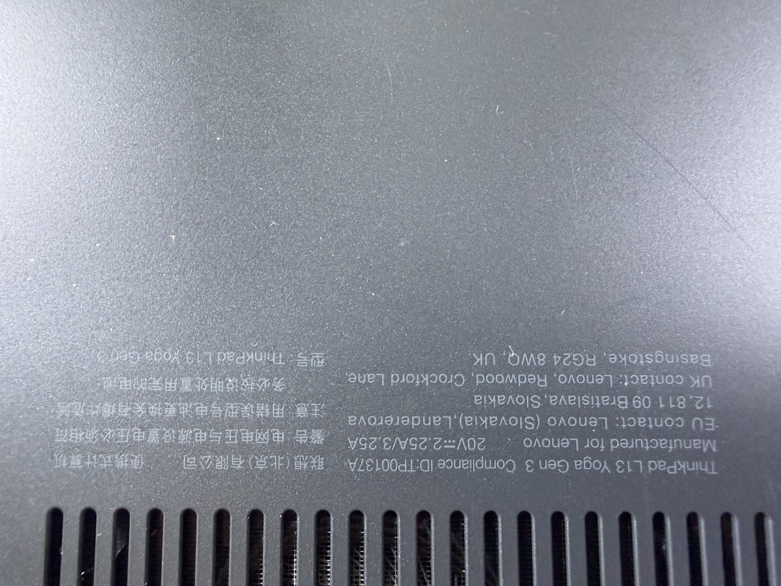 Lenovo ThinkPad L13 Yoga Gen 3 – i5-1245U 1.6GHz – 16Gb – NO SSD NO OS READ”