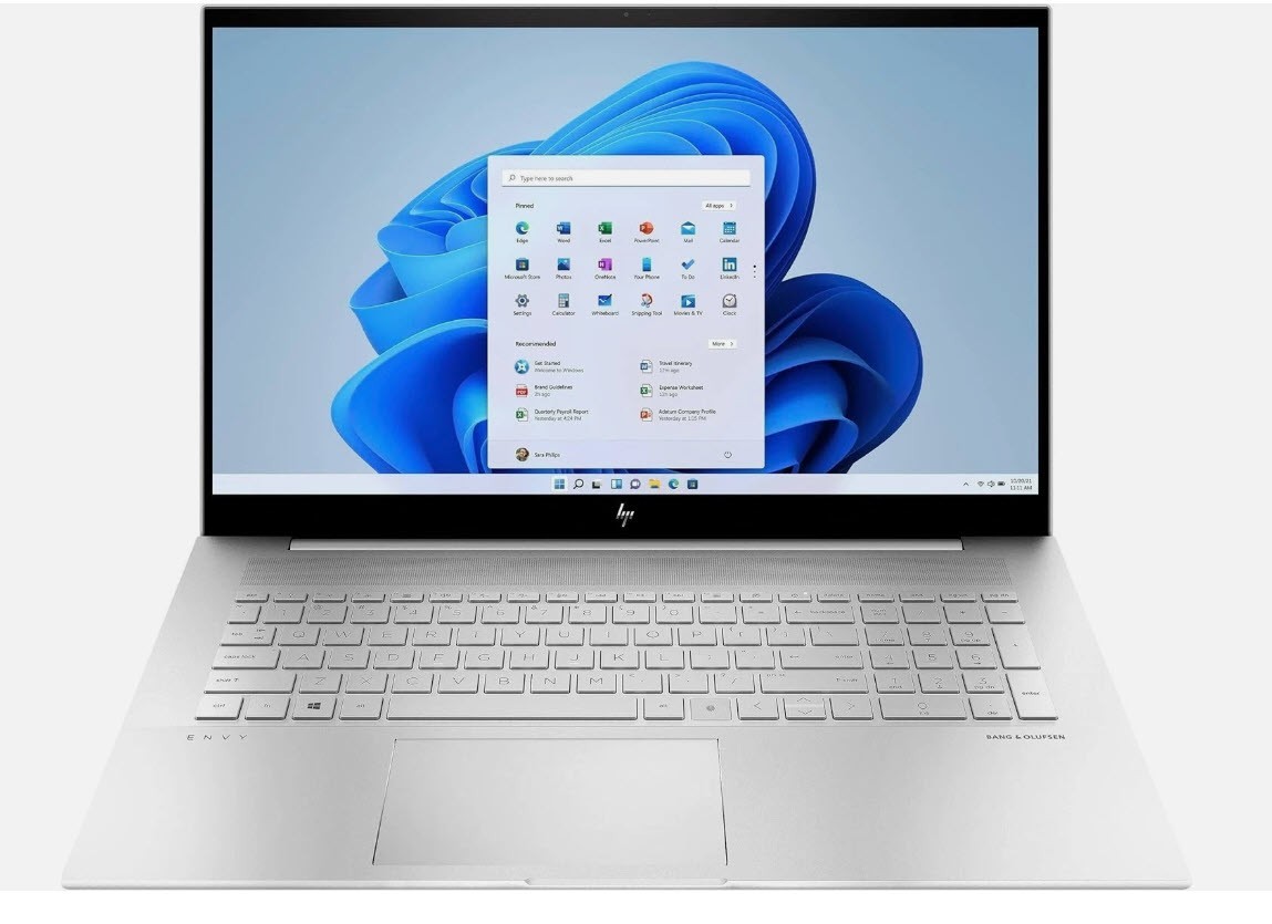 HP Envy 17t-ch* 17″ 4K UHD|i7-1165G7|32GB RAM | 1TB M.2 SSD | W11 Pro5-in-1 HUB