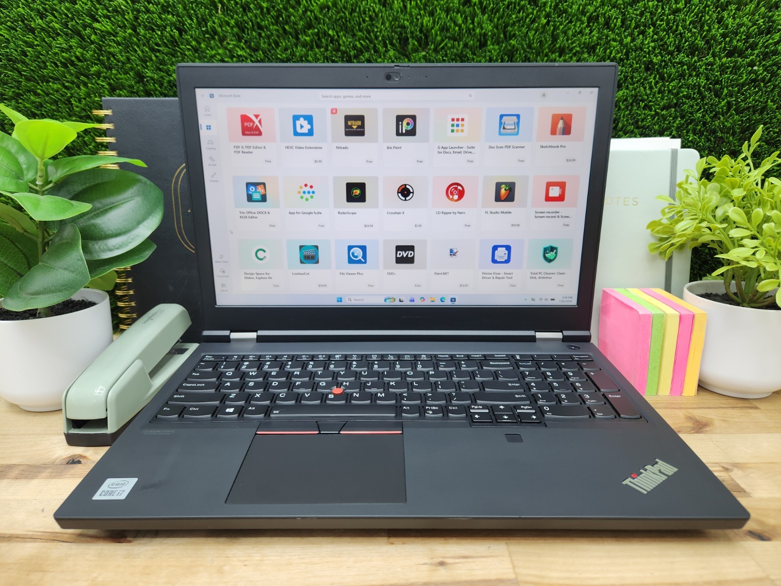 Lenovo ThinkPad P15 Gen 1 15.6″ FHD i7-10750H 2.6GHz 32GB 512GB SSD Win 11 Pro ~