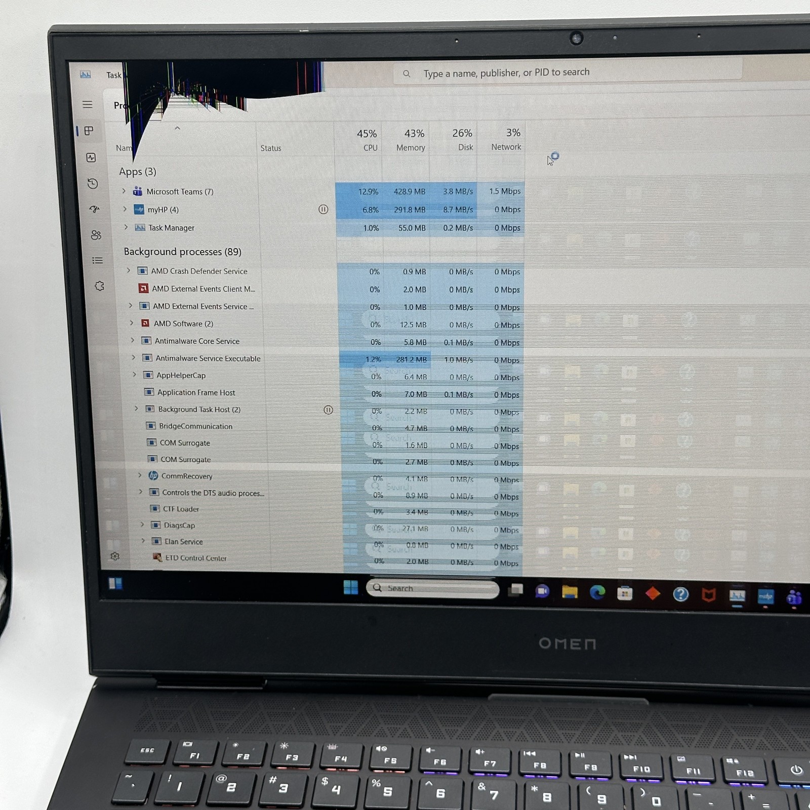 Hp Omen Gaming Laptop 16 Ryzen 7 5800H RX6600m 16GB 1TB SSD Works Read
