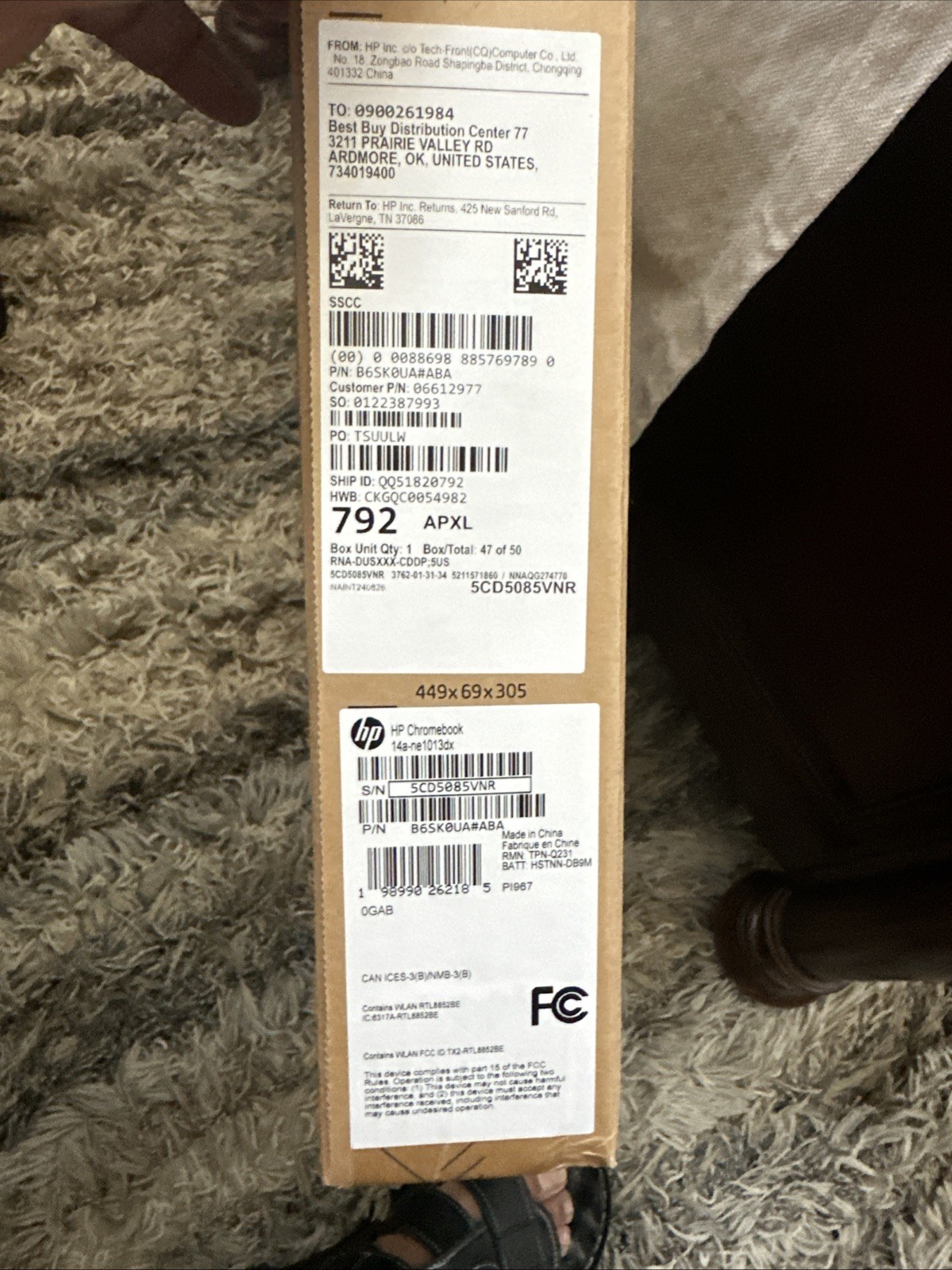 New HP – 14″ Chromebook – Intel Celeron – 4GB Memory – 64GB eMMC, Expedited Ship