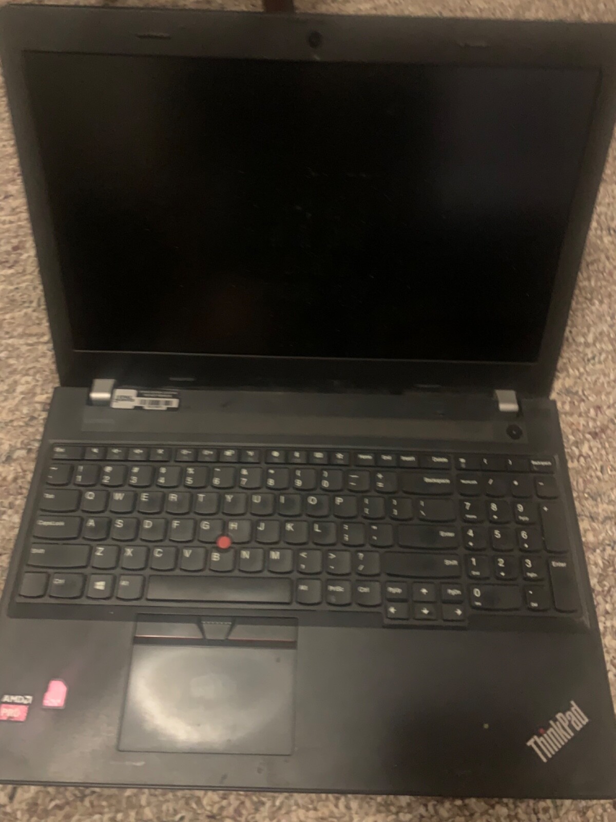 Lot of 4 laptops Lenovo ThinkPad E575 AMD pro with charger and battery