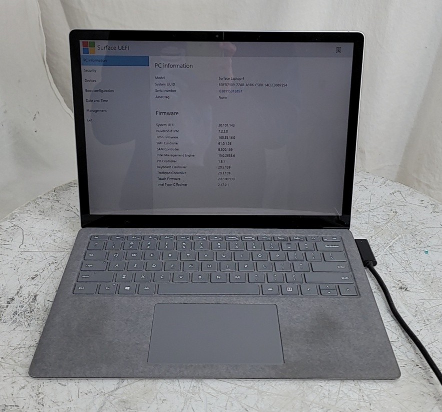 MICROSOFT 1950 Surface Laptop 4 11TH GEN I7-1185G7 16GB 512GB SEE NOTES