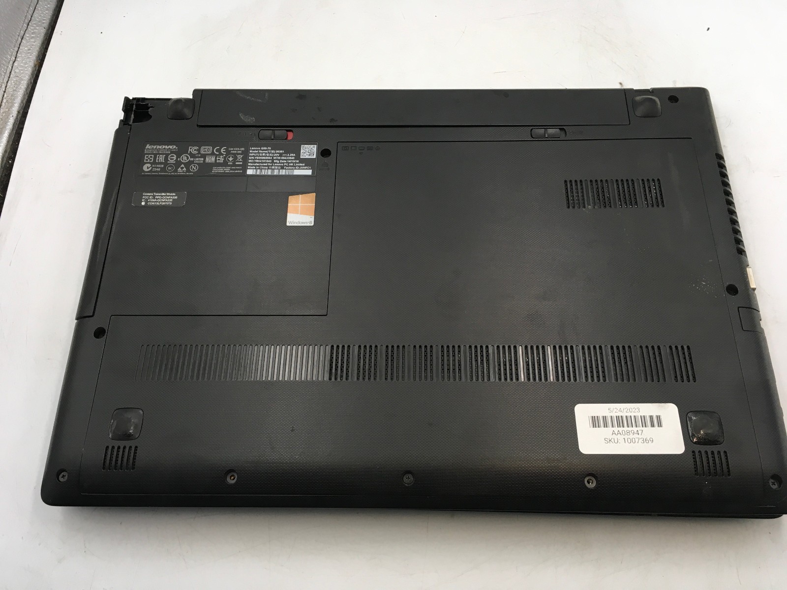 LENOVO G50-70 – FOR PARTS/REPAIR – INTEL I5 4TH GEN – NO RAM – READ DESCRIP – BB