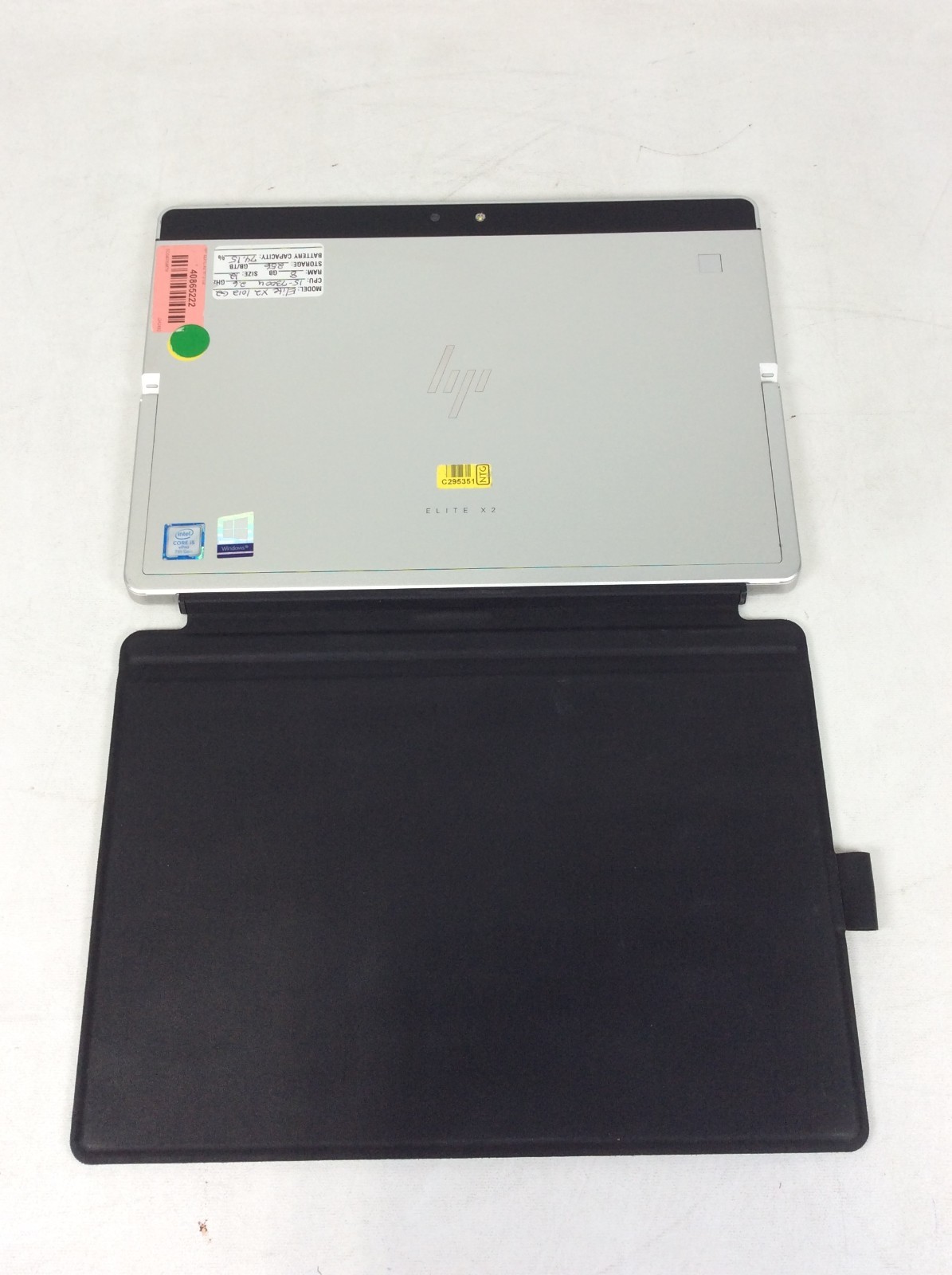HP Elite X2 1012 G2 i5-7300U 2.6GHz 8GB 256GB Tablet Batt Cap 74.15% +Charger