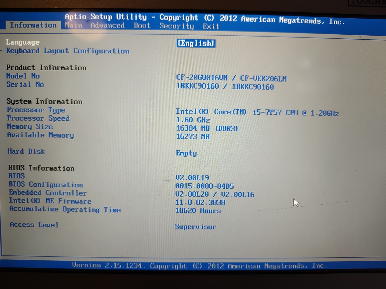 panasonic cf-20 toughbook