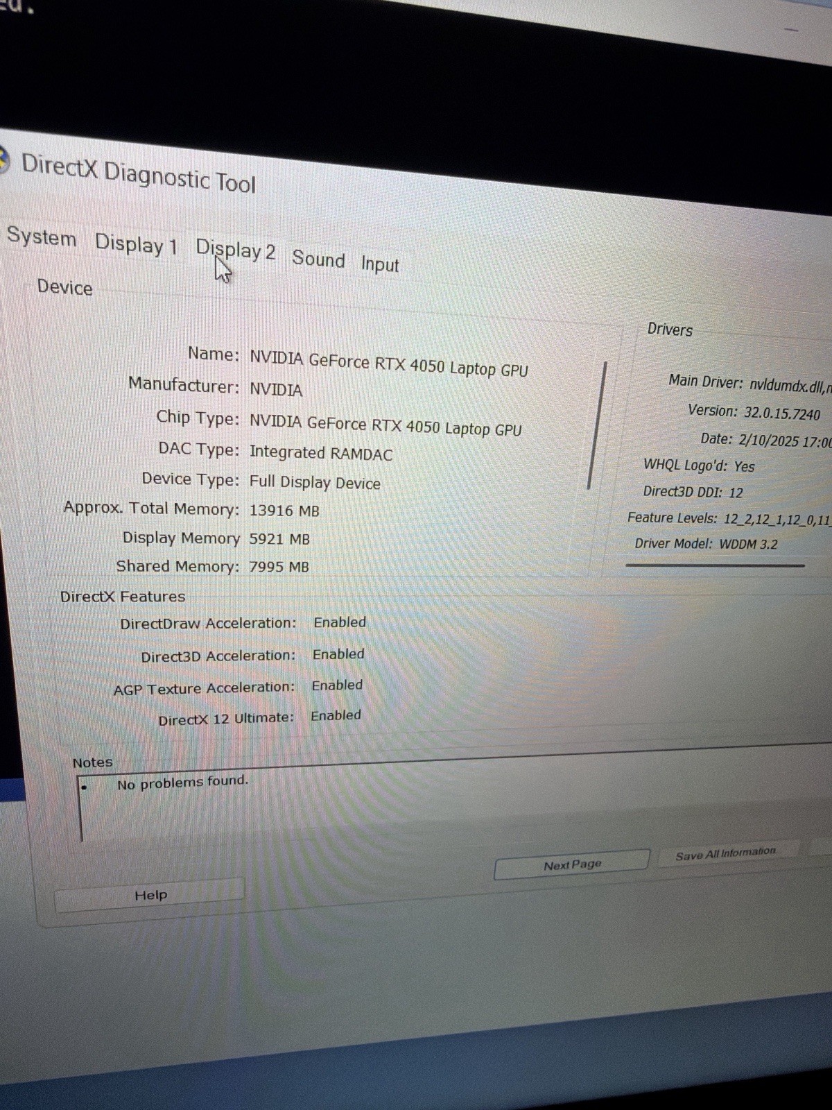 ASUS TUF F16 Gaming Laptop RTX 4050 16GB RAM 512GB SSD Intel i5 15.6