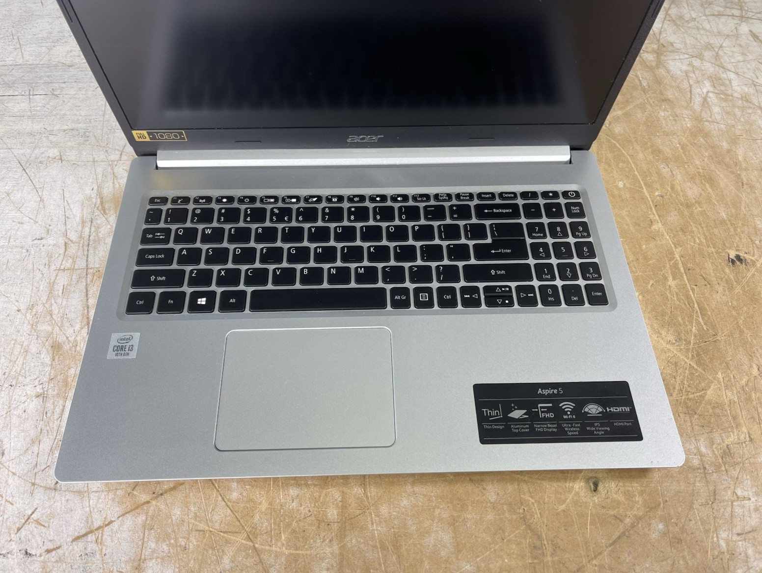 ACER ASPIRE 5 A515-54 i3-10110U @ 2.10GHz, 8GB RAM, NO HDD/OS – (PARTS)