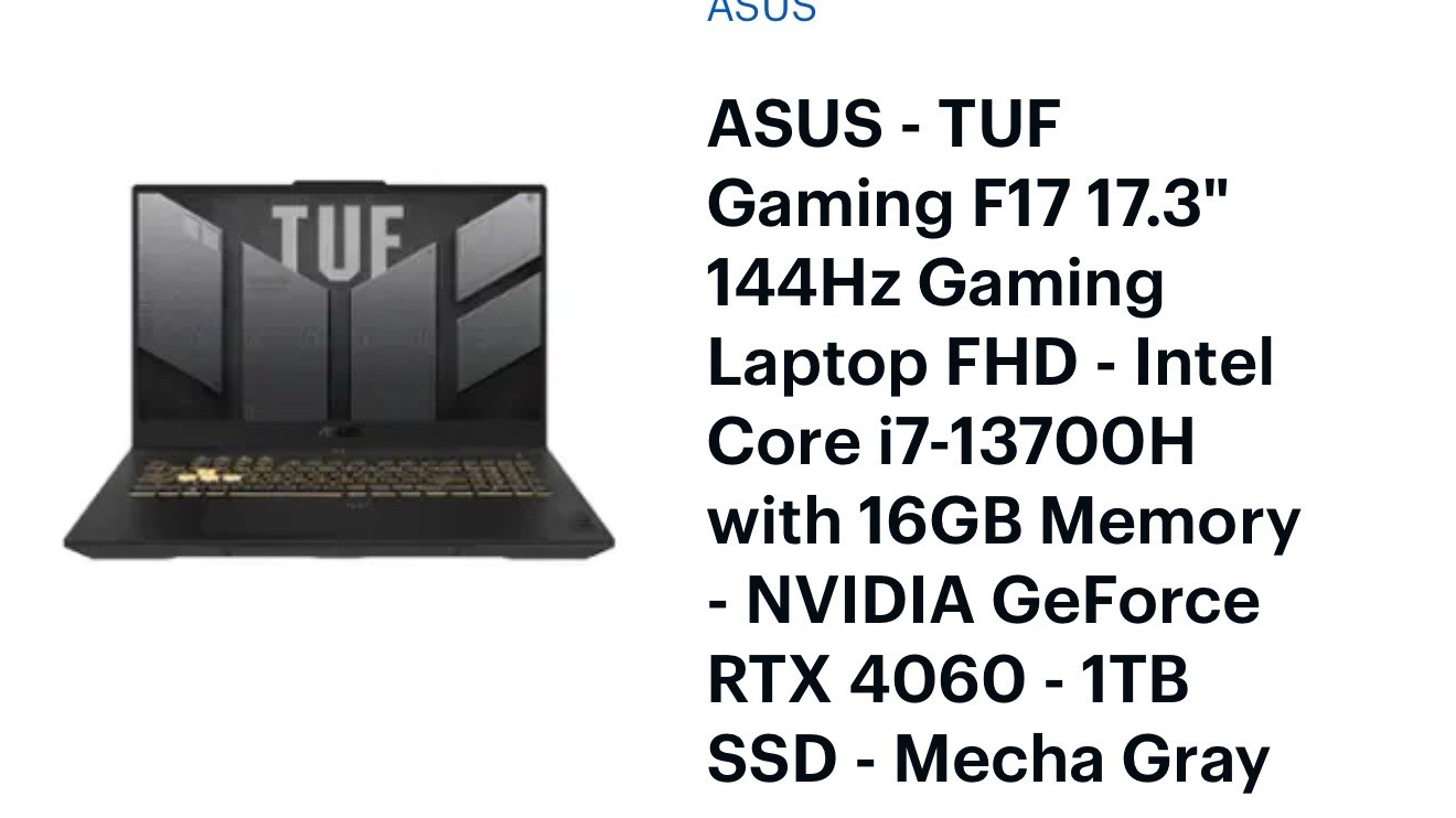 ASUS TUF GAMING F17