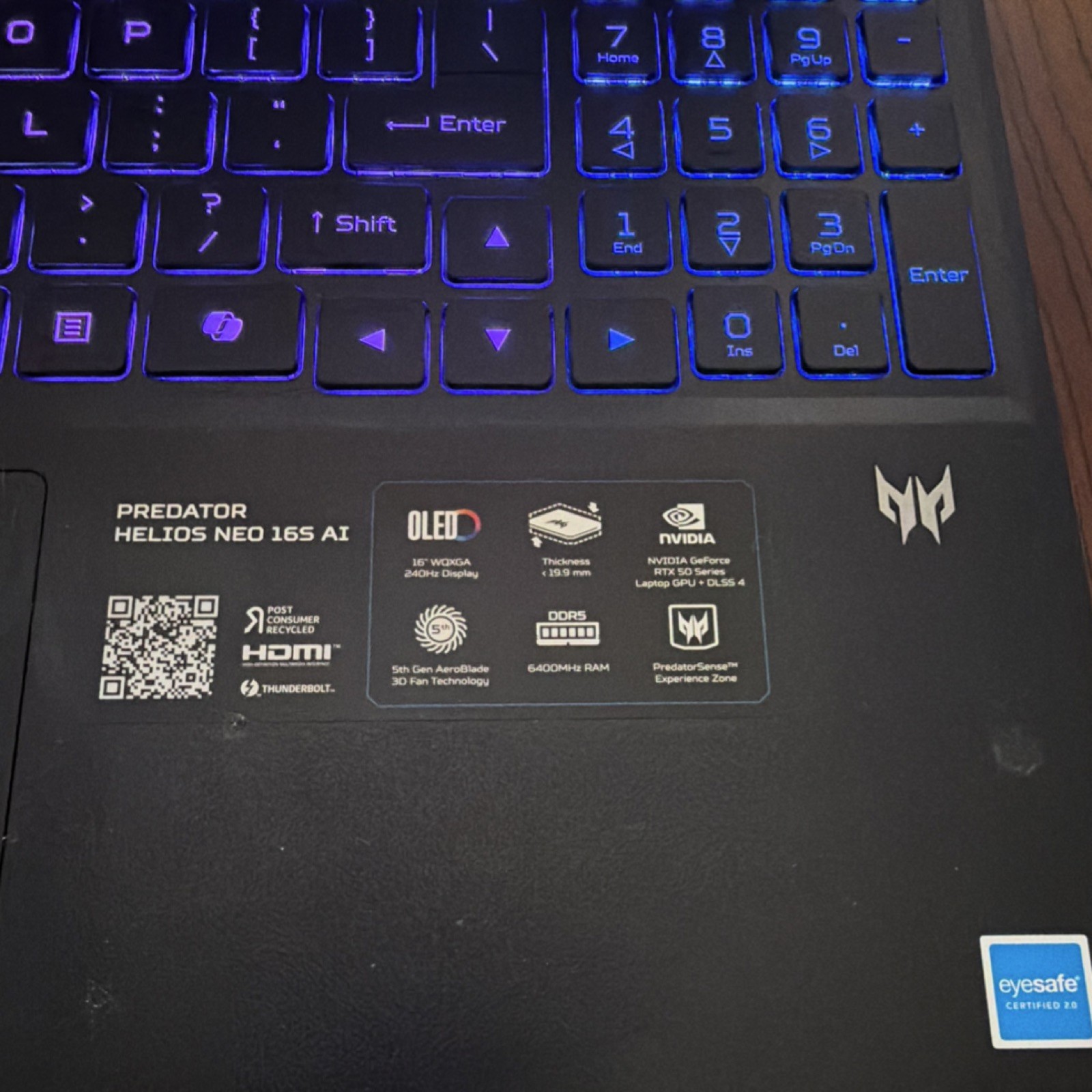 Acer Predator Helios Neo 16S AI 16in Core Ultra 9 32GB 1TB SSD RTX 5070