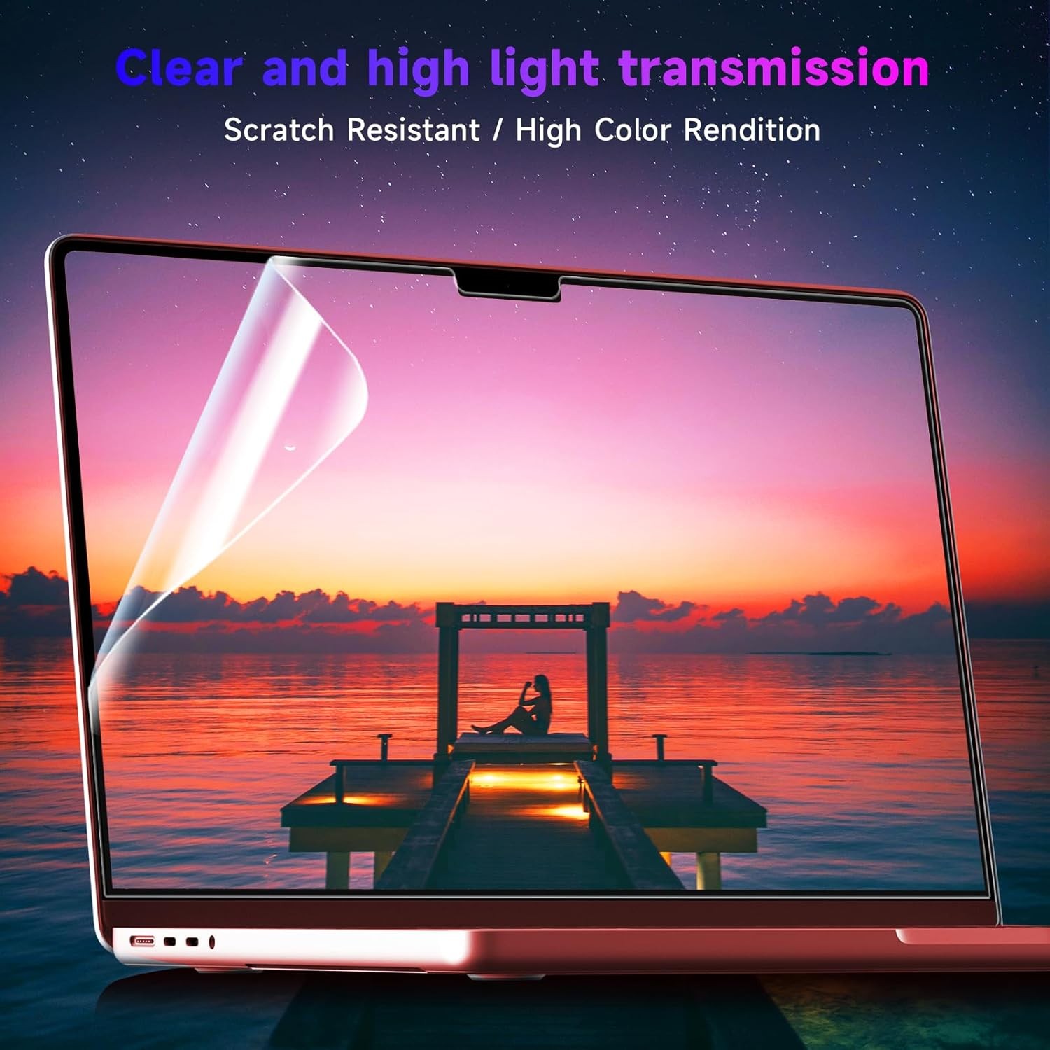 Blue Light Blocking Matte Screen Protector – 2 Pack for MacBook Pro 14-inch M1 M