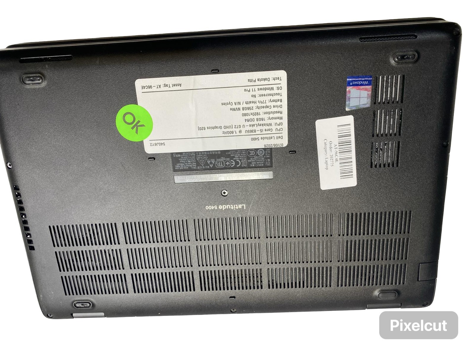 Dell Latitude 5400 i5 8365U 8GB 512GB Win11Pro Laptop Grade C w/Battery
