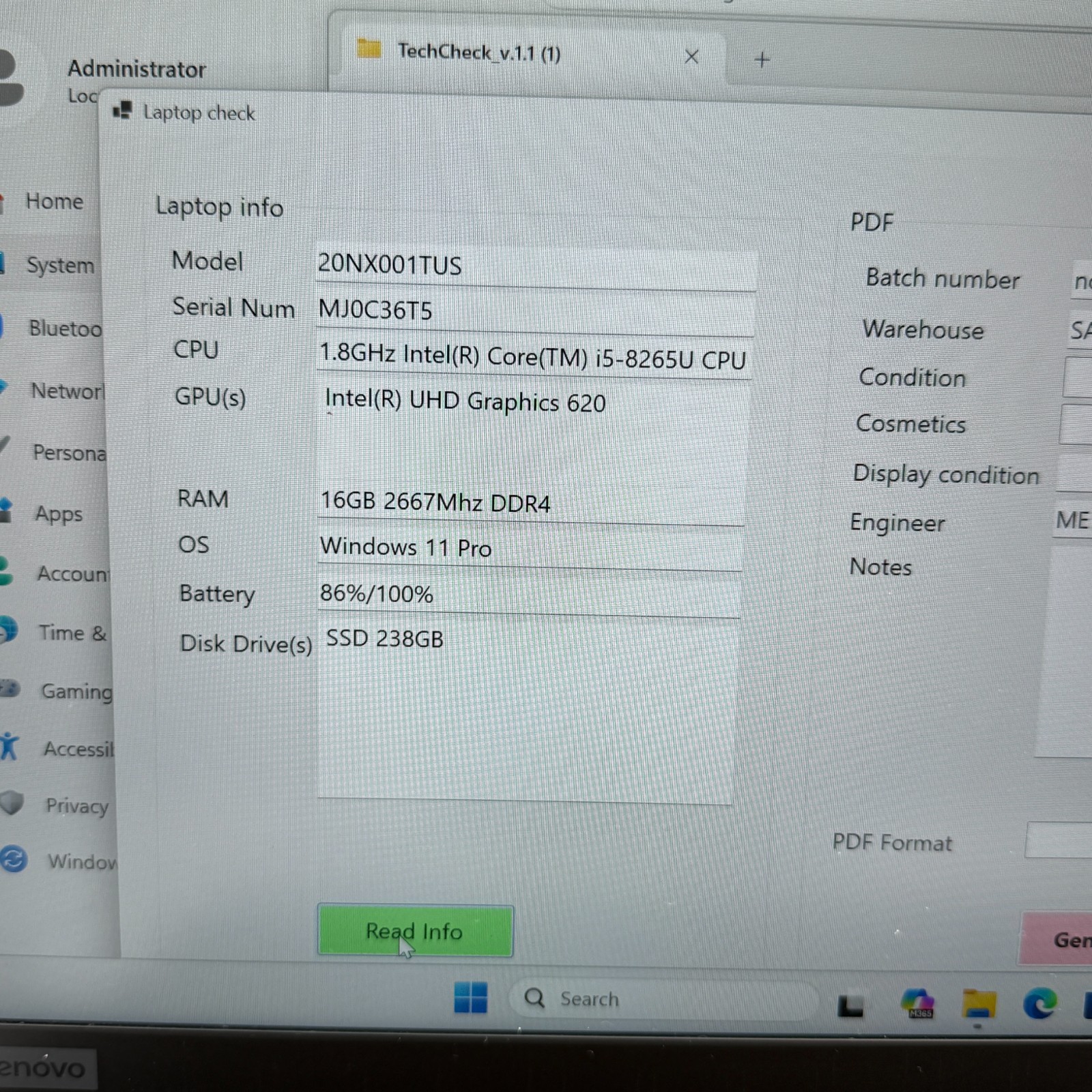Lenovo ThinkPad T490s i5-8265U 16GB 256GB SSD Win11 Pro LTE Laptop Fingepr READ