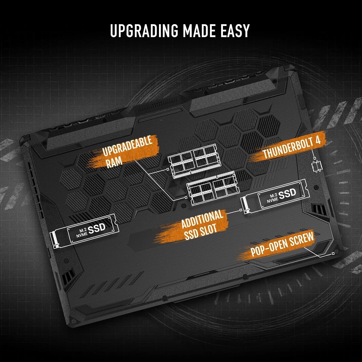 ASUS TUF Gaming F15 15.6 Inch gaming laptop, Intel i5-11400H, RTX 2050, 512gb