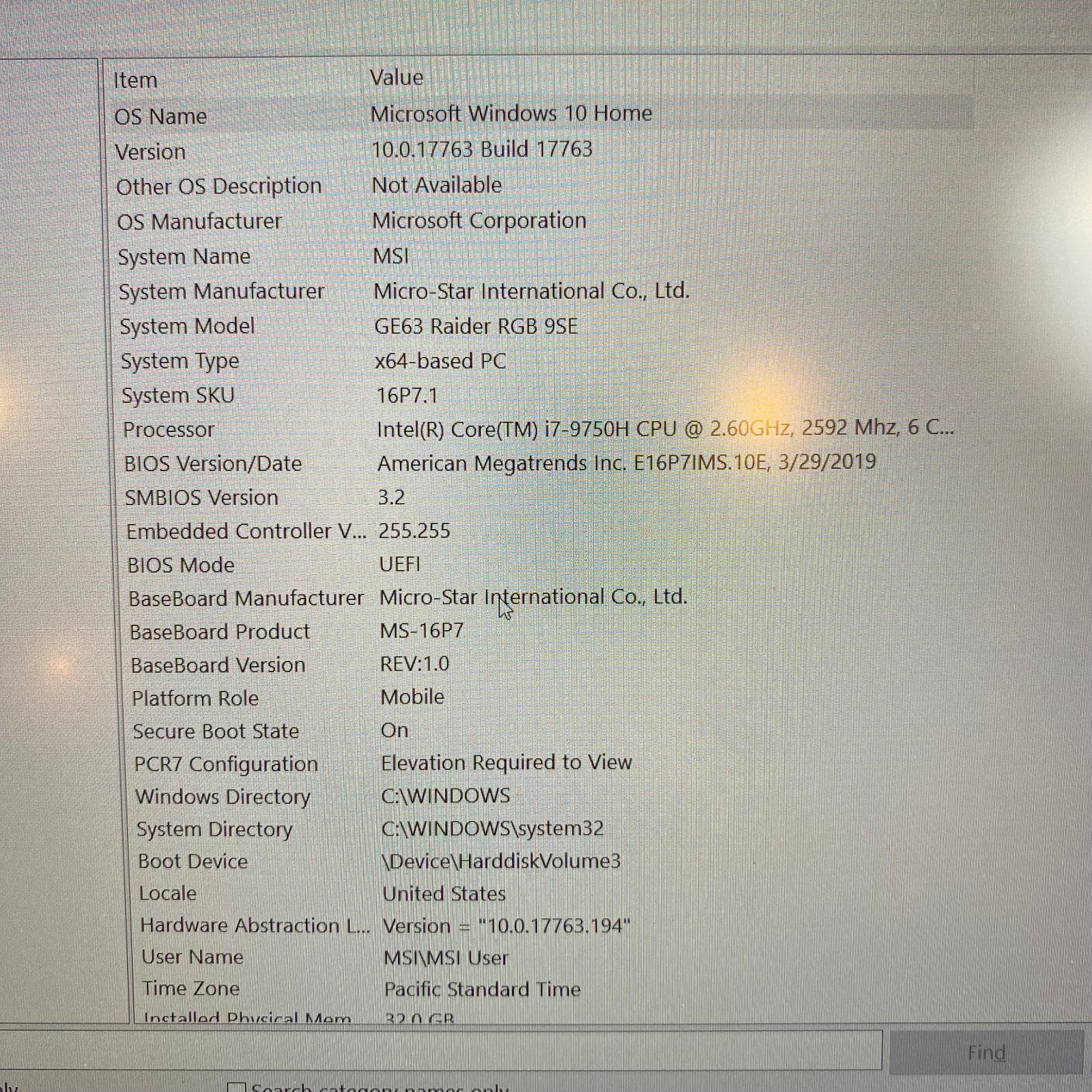MSI GE63 Raider RGB 9SE Gaming Laptop GeForce RTX 2060, i7-9750H, 32GB RAM, SSD