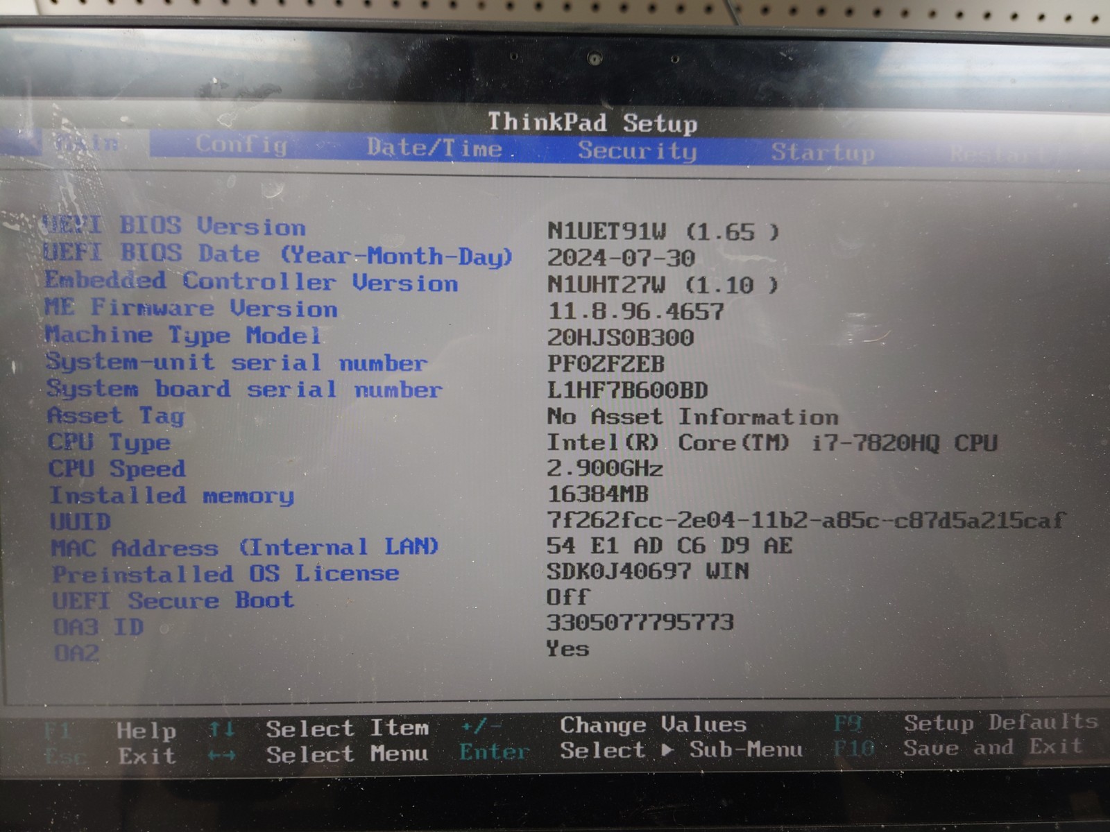 Lenovo ThinkPad P51 15.6″ i7-7820HQ 16GB RAM 512GB SSD NVIDIA M1200M No OS